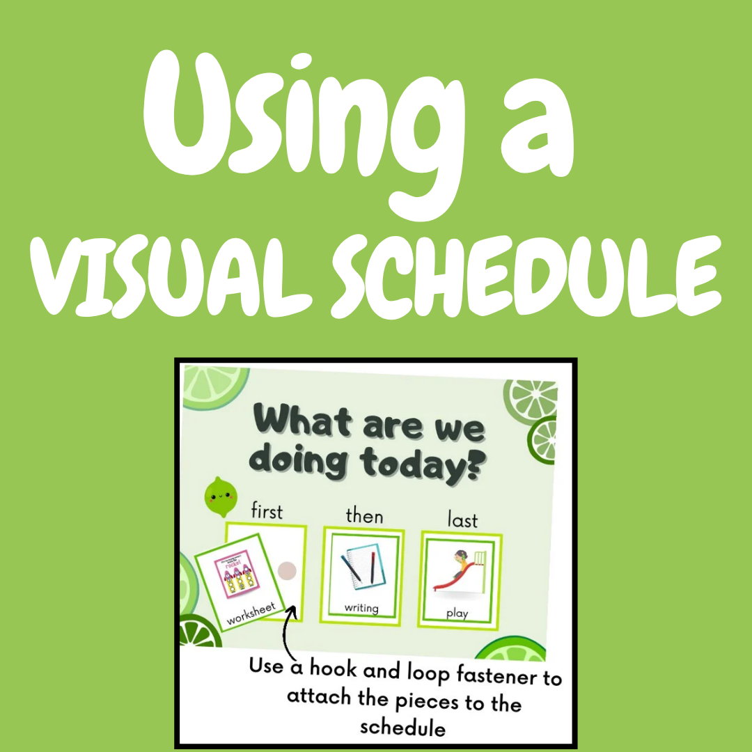 Visual Schedule Sample Pack- Benefits & FREEBIE