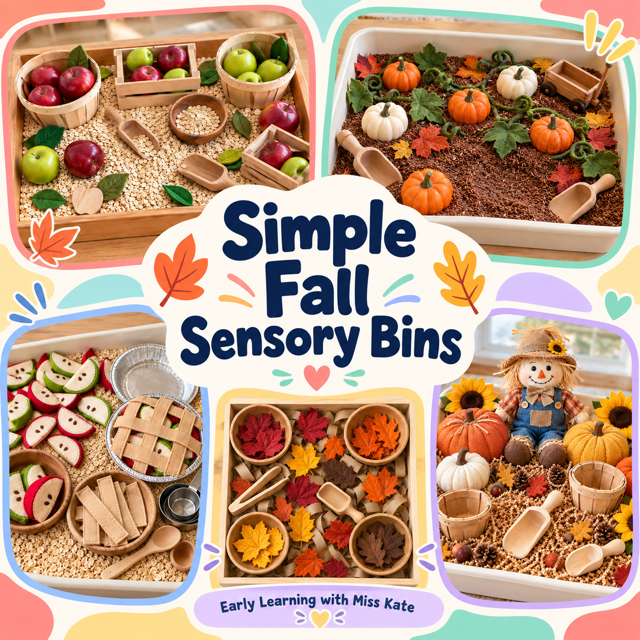 Simple Fall Sensory Bins: 10 Easy Setups Kids Actually Play With