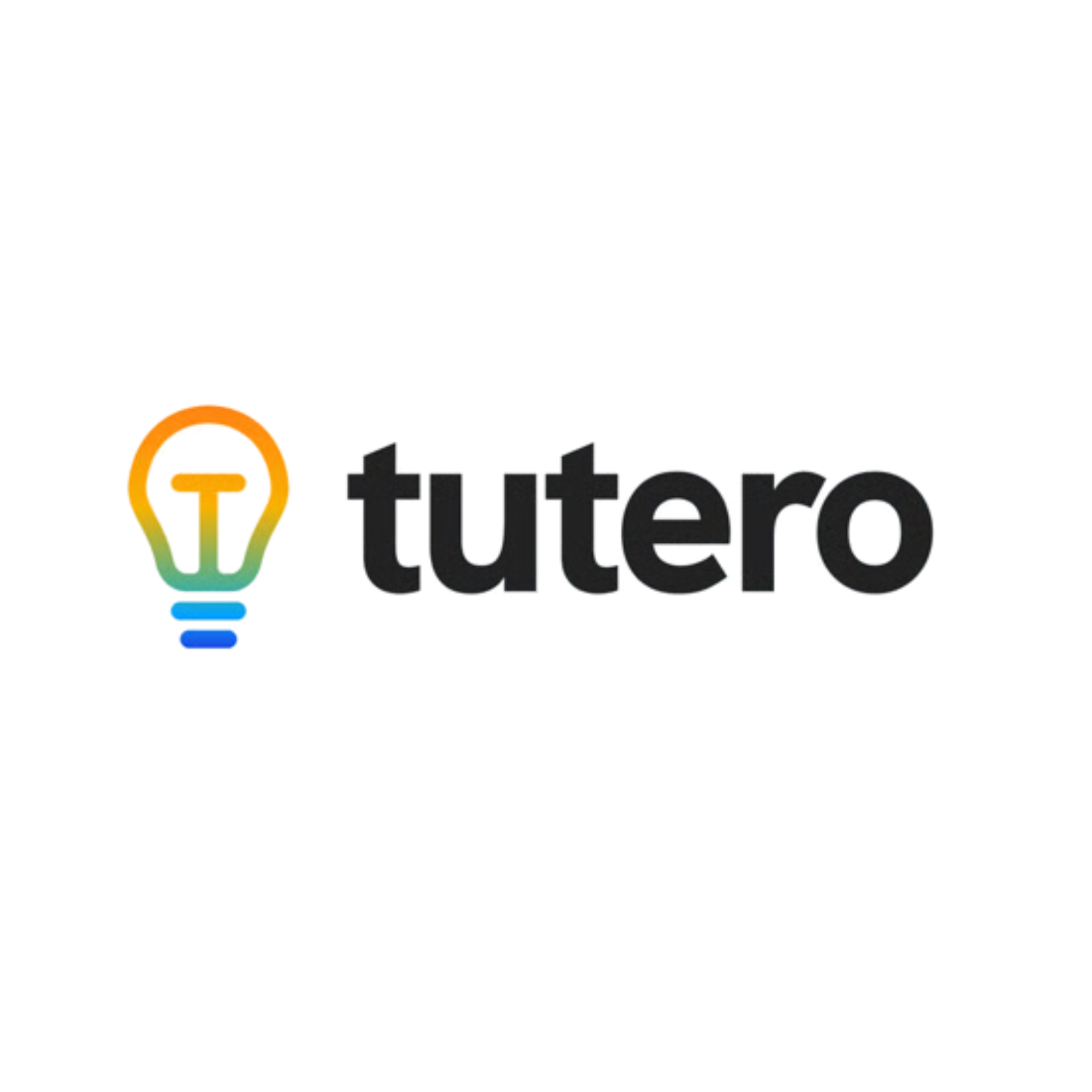 Logo for Twitter with a colorful light bulb icon and the word 'tuttoro'.