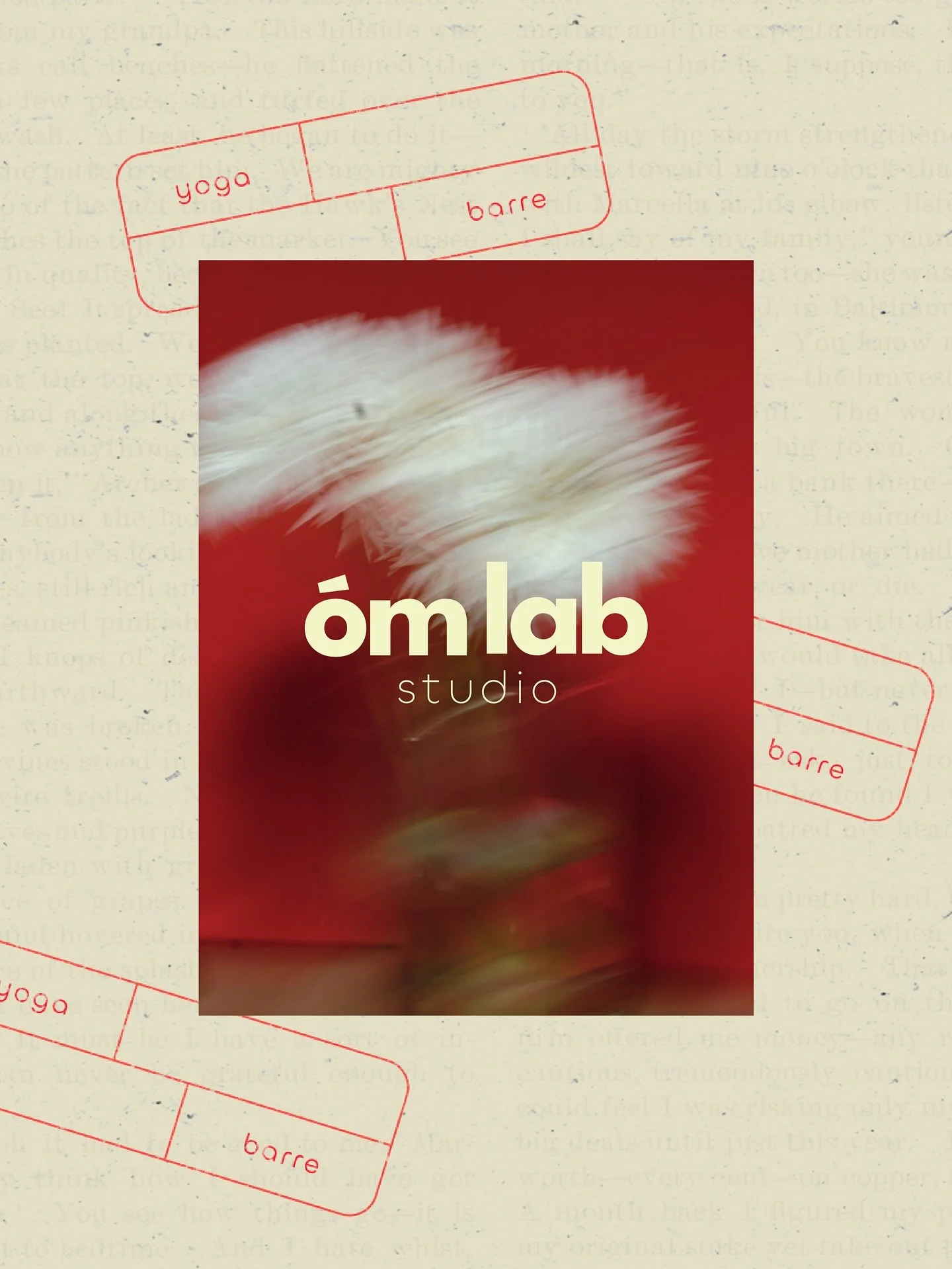 When @omlabstudio came to us, the goal was clear: support the studio&rsquo;s growth while staying true to its essence.
An intimate Yoga &amp; Barre space where intention matters more than perfection.
We created a brand identity that reflects the foun