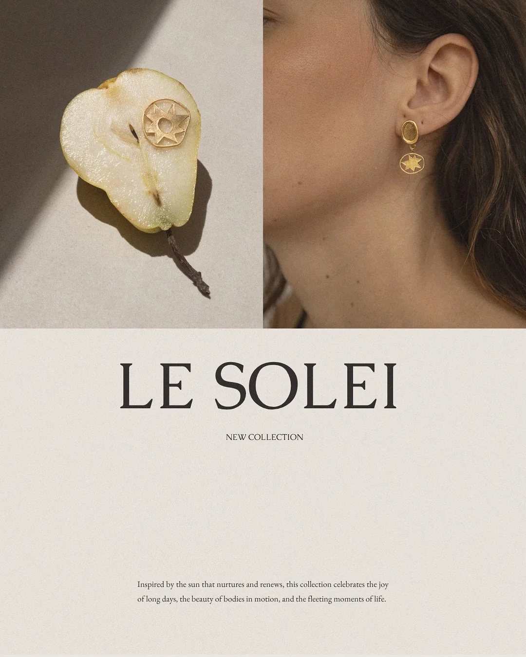 Playing with light and shadow, this visual story for @inestelles_jewelry reflects the quiet beauty of her creations &mdash; pieces that move gently with the body and carry the warmth of craft.

Concept, moodboard &amp; photography by Studio Playroom.