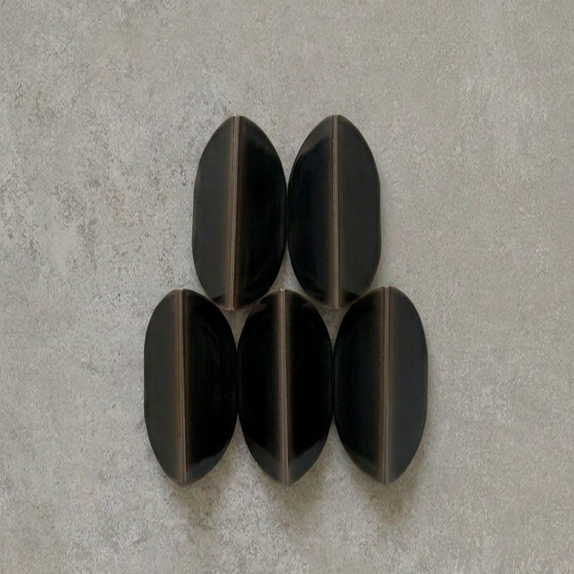 Makani Leaf Smoke Metal Japanese Wall Tile