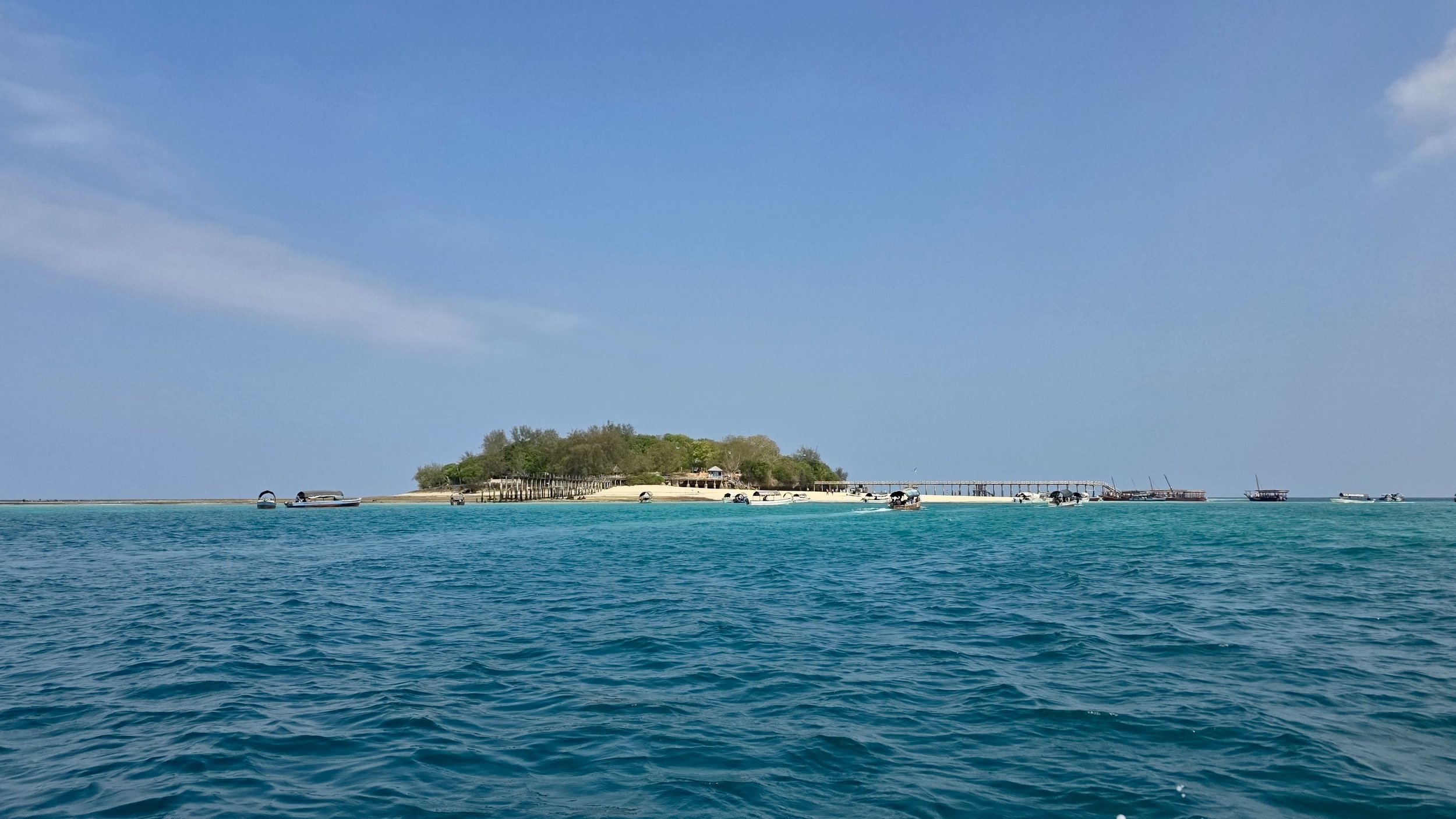 Prison Island (Changuu) viewed from the sea, Zanzibar