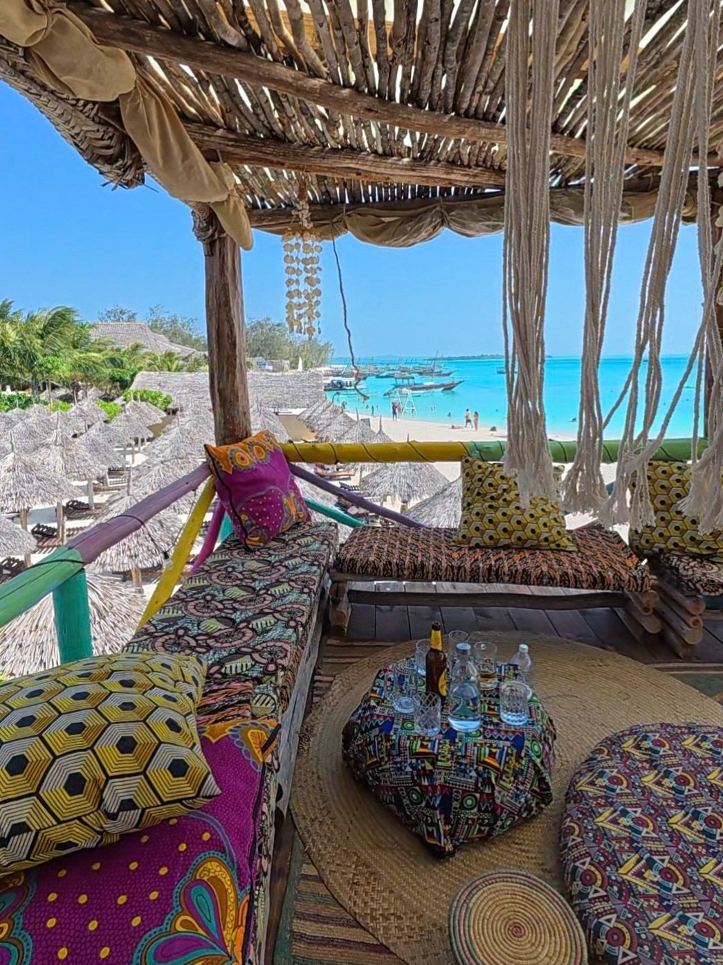 Furaha Beach Bar Restaurant overlooking Kendwa Beach