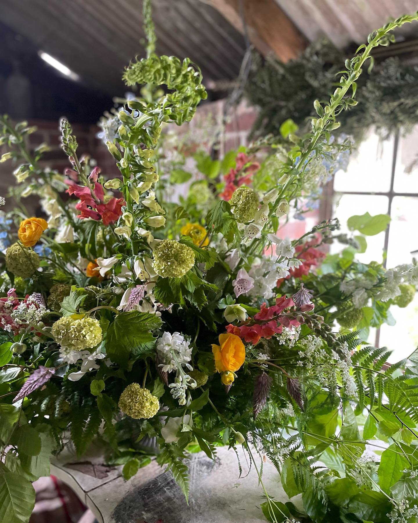 Back in the workshop getting ready for this week&rsquo;s wedding @twowoodsestate tomorrow and then creating flowers in the beautiful village of Wisborough Green, West Sussex at the weekend. Lots of cuttings from home today @wiildwillowatmyrtecottage 