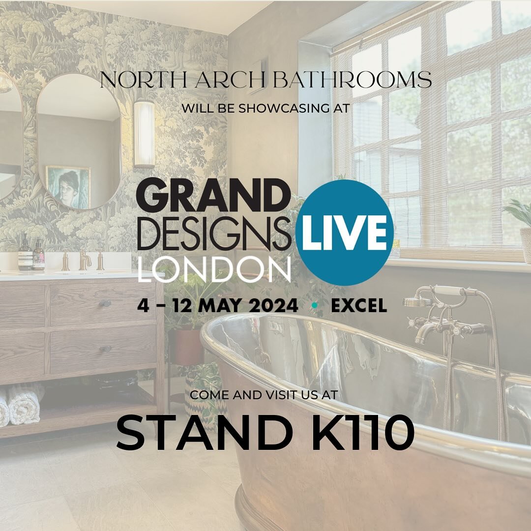 Join us at Grand Designs Live from Saturday 4th to Sunday 12th of May at ExCeL London.

You'll find everything to inspire your new bathroom, cloakroom, or en-suite. 

Visit us at stand K110 for a chat about your upcoming project or just to say hi 👋?