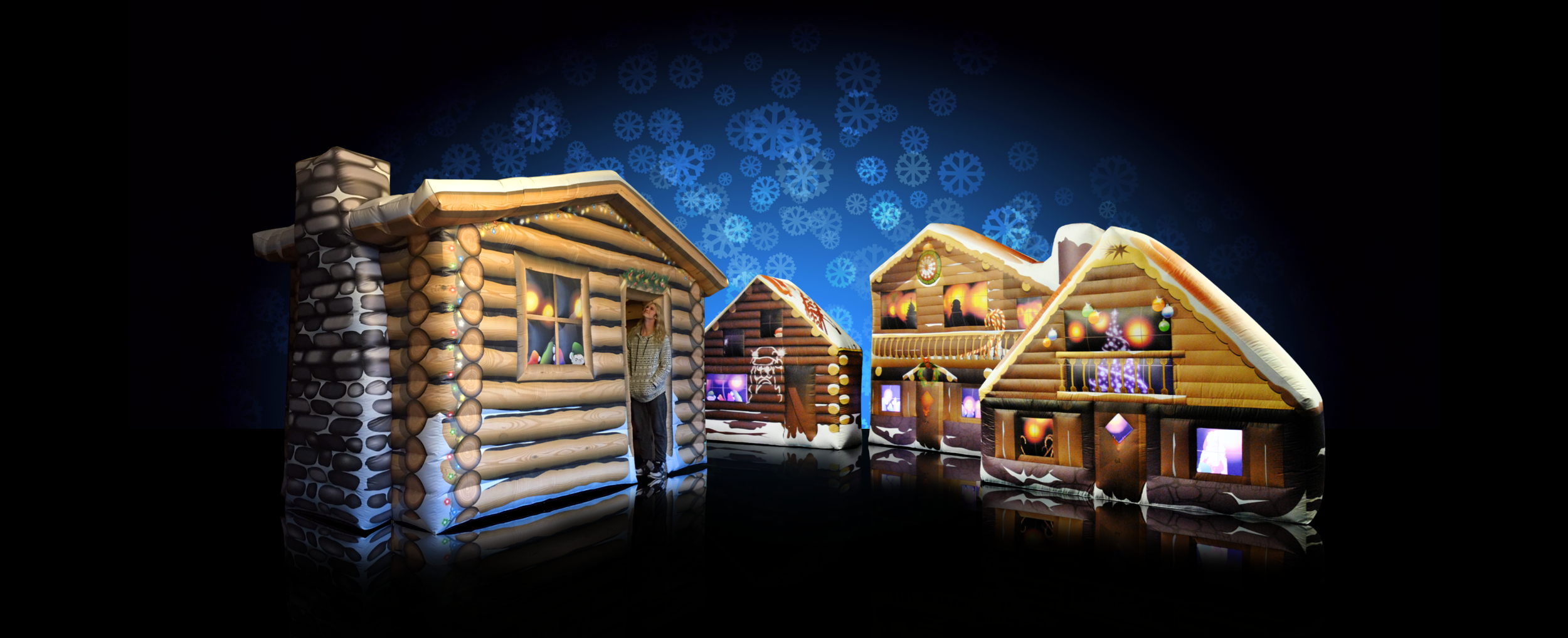 Santa's Grotto (4M X 2.5M) and Scenic Village Themed Installations