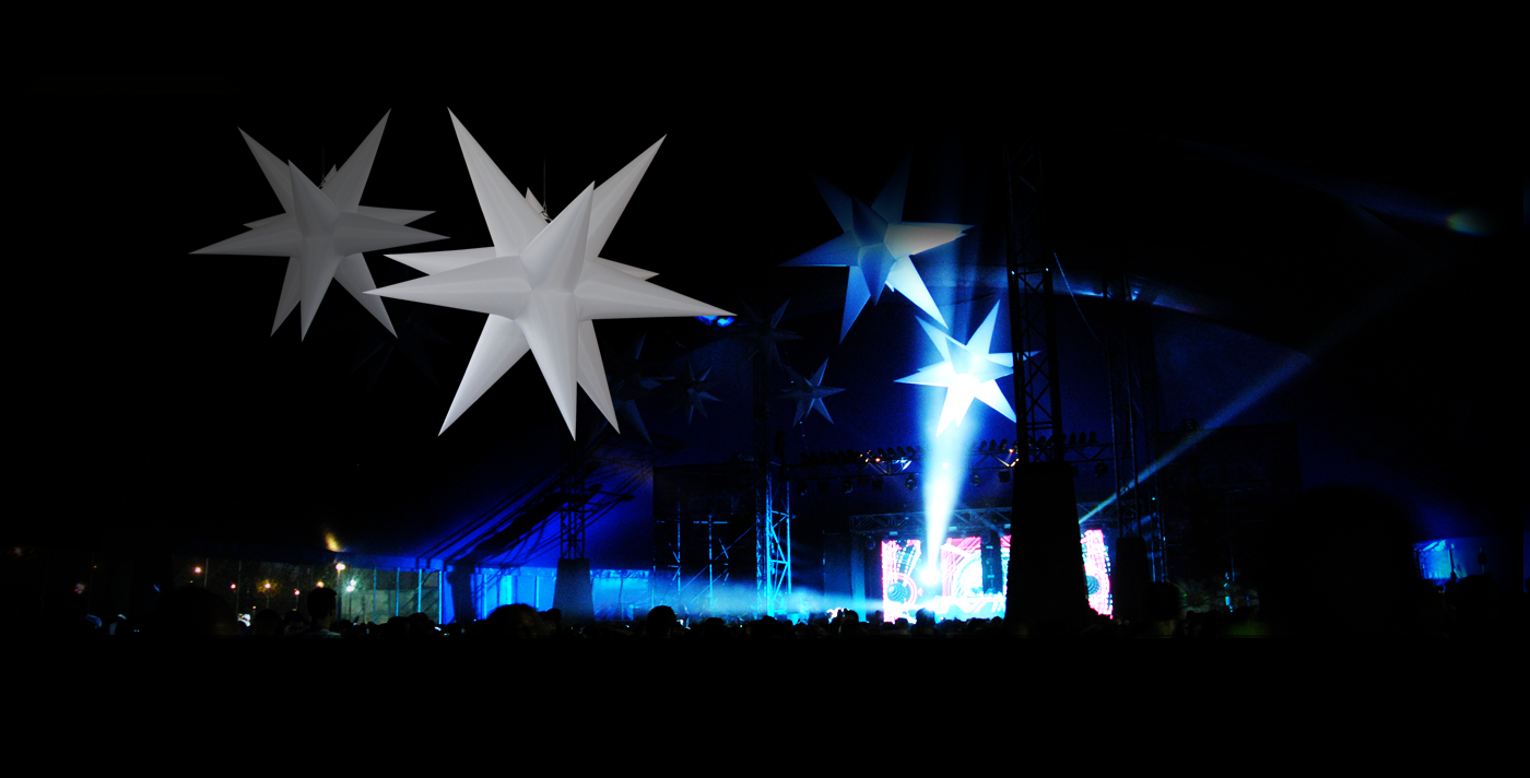 1.8M, 2.5M and 3M Inflatable Star Props