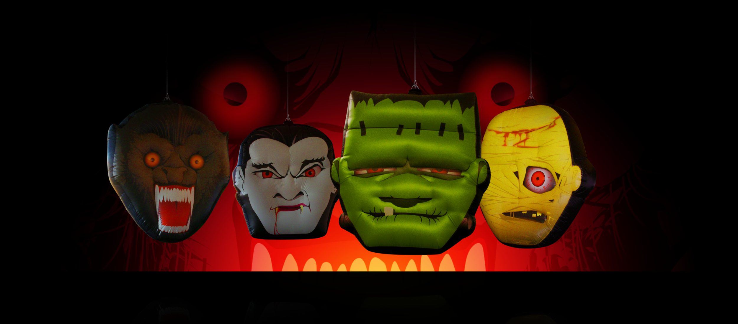 1.5M Monster Heads Inflatables