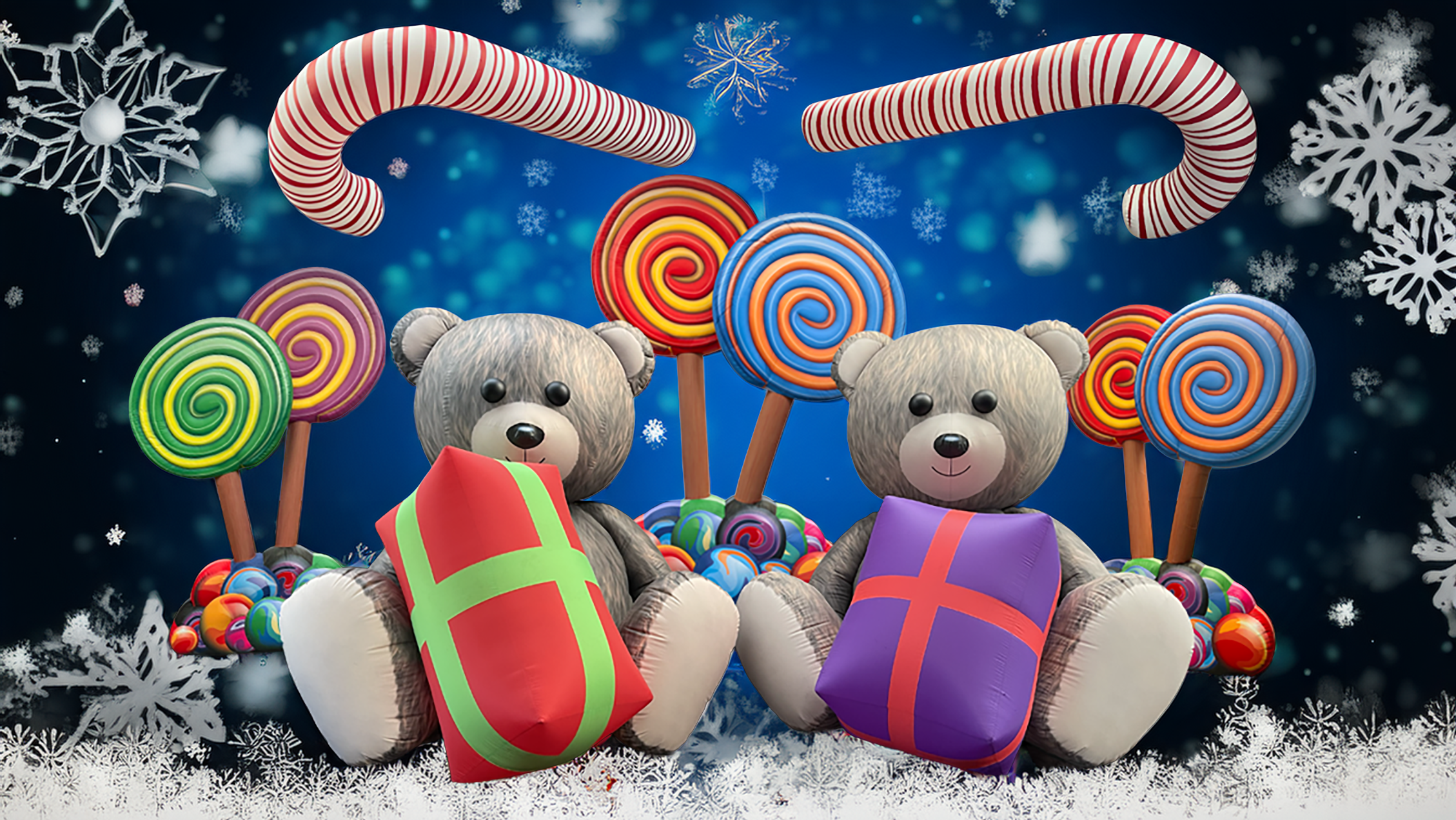 teddy bears with candy