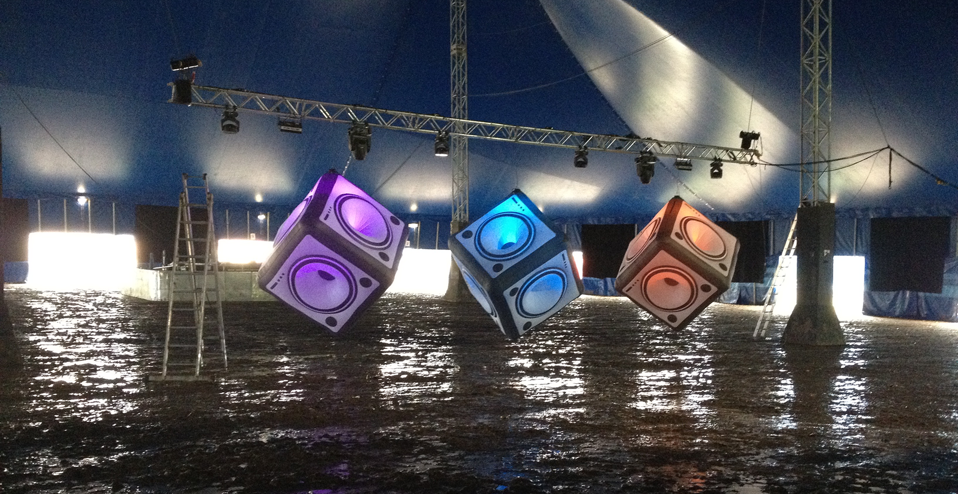 Giant 3D Inflatable Speaker Boxes