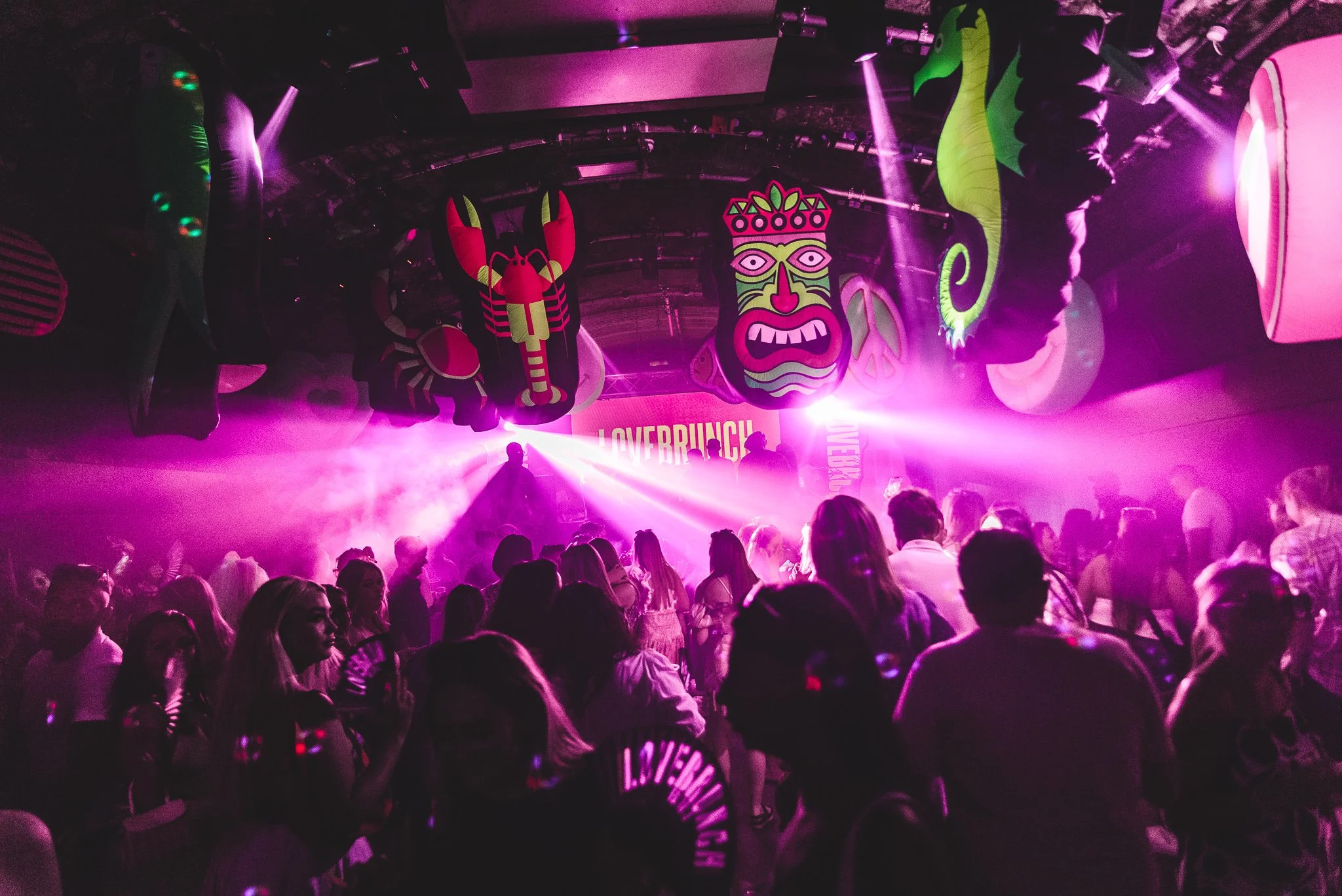Selection of 1.5M Hanging Inflatable from our UV Hire Range @ Love Brunch