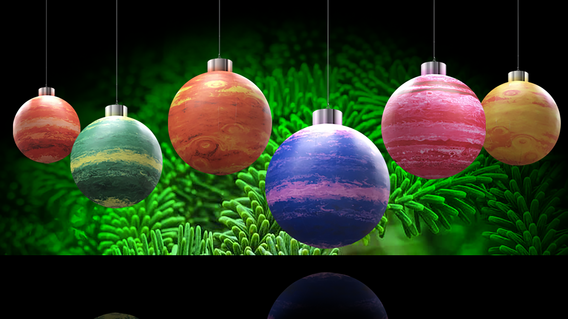 planet baubles 1.5m 