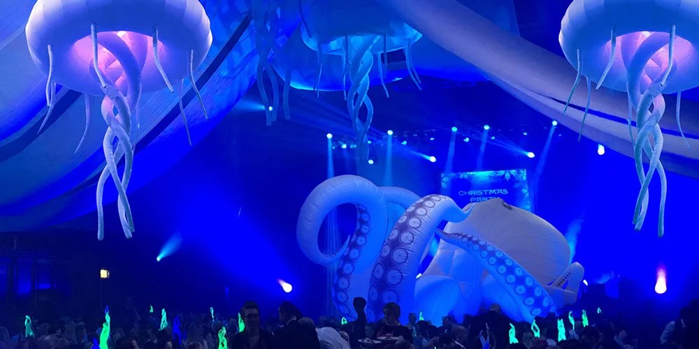 7M Octopus and 3M Jellysifh Inflatable Props