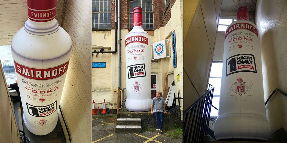 Smirnoff Giant Vodka Bottle Replica Inflatable