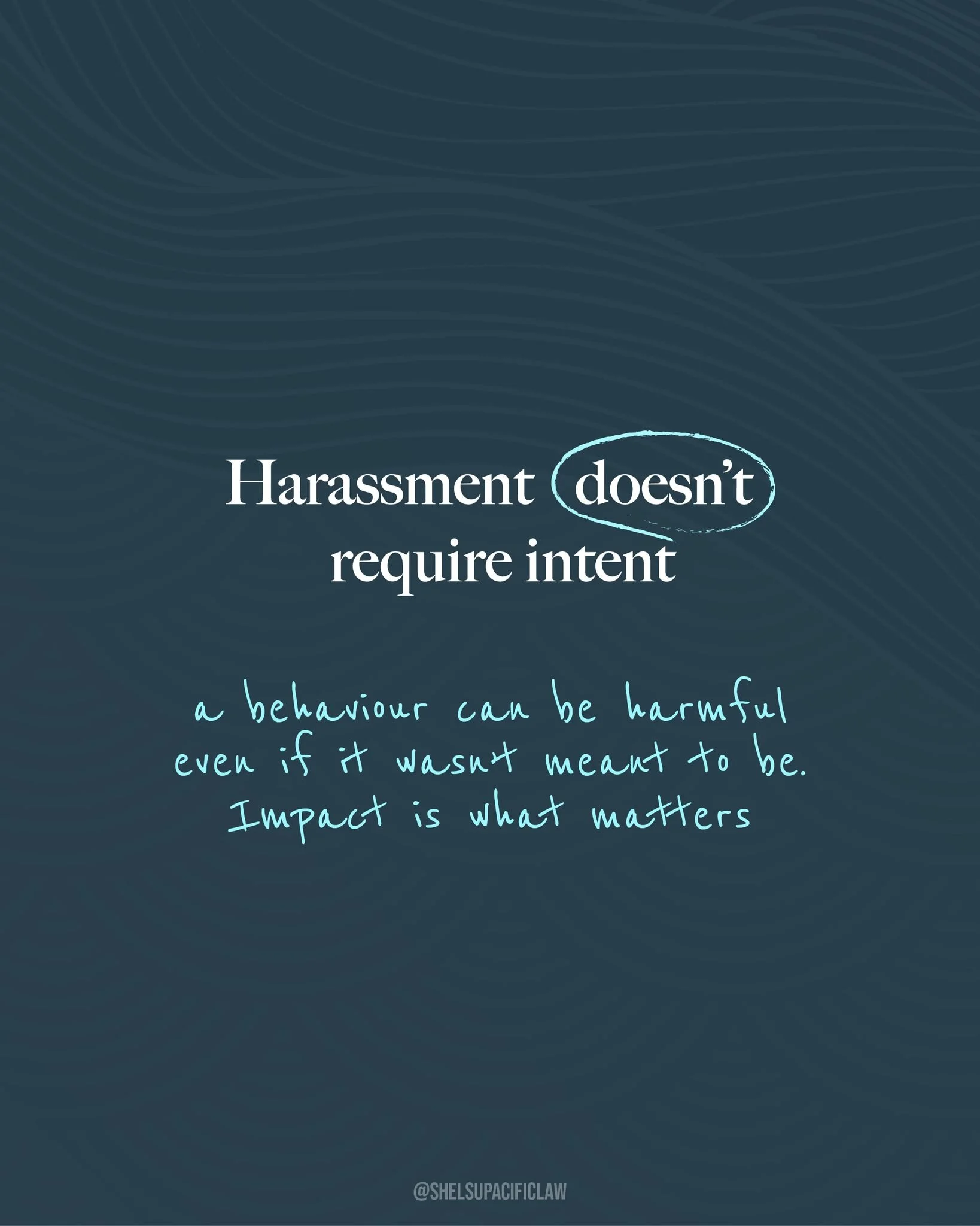 Harassment isn&rsquo;t about what was intended.
It&rsquo;s about how it landed.
Good intentions don&rsquo;t cancel real harm.
Impact is what actually matters.
Awareness, accountability, and proper processes aren&rsquo;t optional.
They&rsquo;re the ba