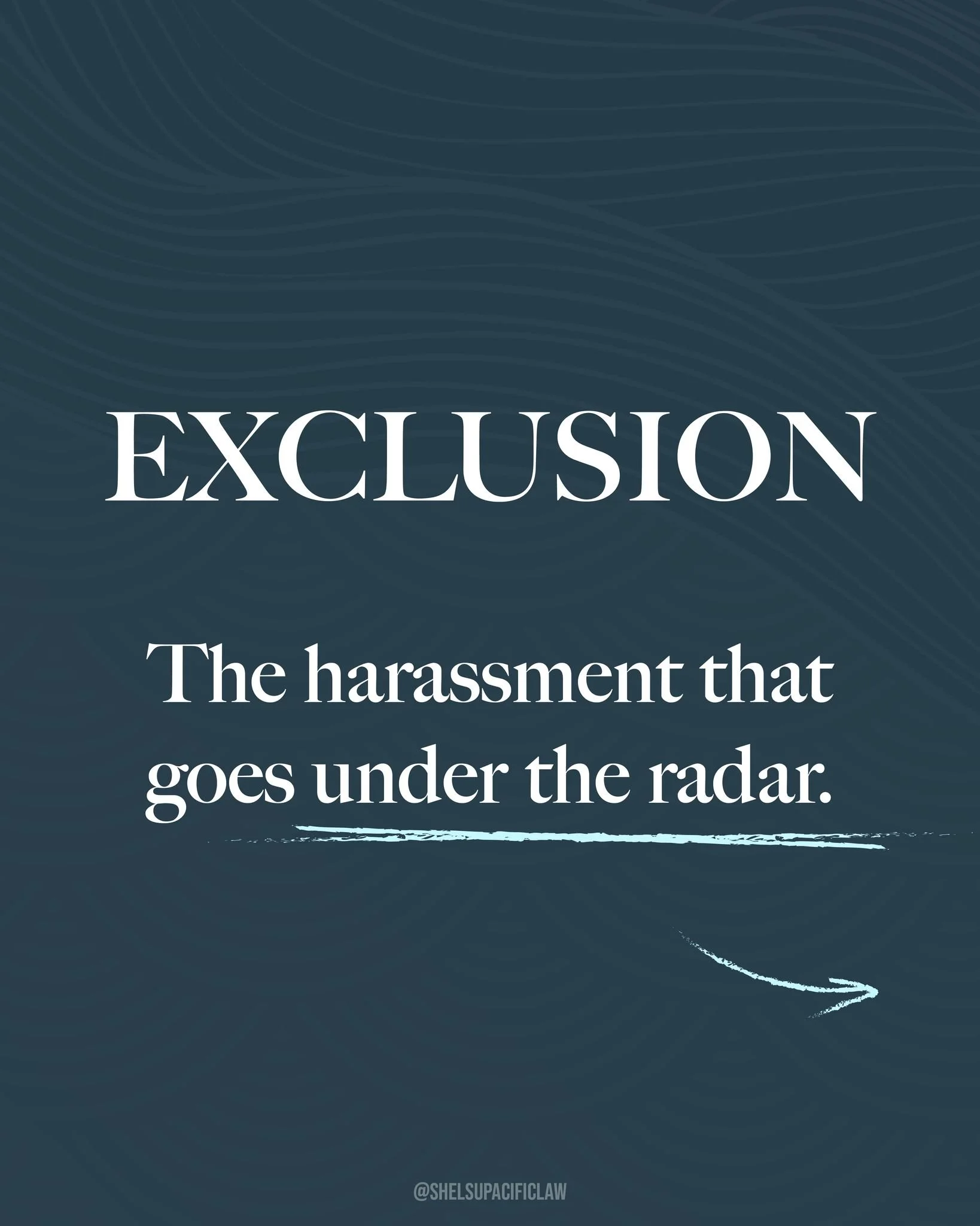 What goes &ldquo;under the radar&rdquo; is often what causes the most harm.

Exclusion doesn&rsquo;t look like harassment. That&rsquo;s why it&rsquo;s so dangerous.
It&rsquo;s subtle. It&rsquo;s quiet. It&rsquo;s easy to dismiss &mdash; and even easi