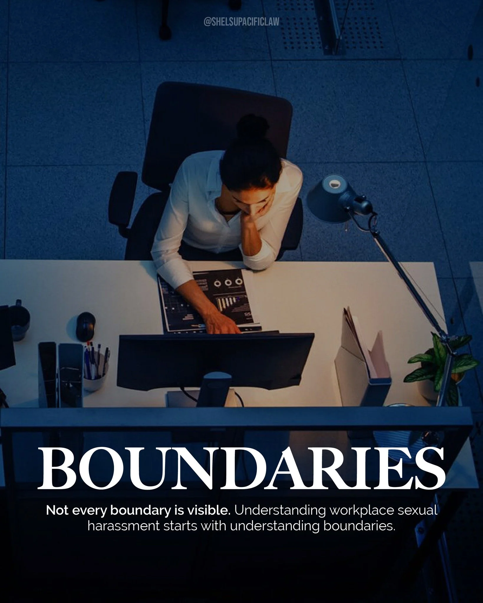 Not every boundary is visible.
Workplace sexual harassment is not always obvious. It doesn't always begin with a major incident. Often, it starts when personal, professional, or physical boundaries are ignored, dismissed, or crossed.

Understanding b
