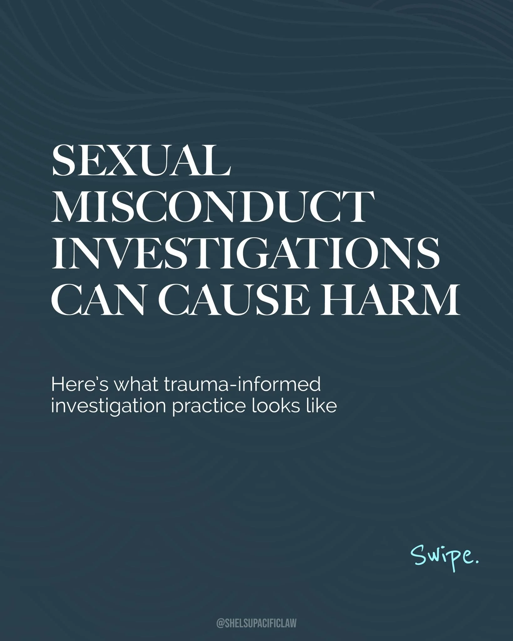 Trauma-informed investigations are not about being softer. They're about being better.

Sexual misconduct investigations can have lasting impacts on everyone involved. The way an investigation is conducted matters just as much as the outcome.

A trau
