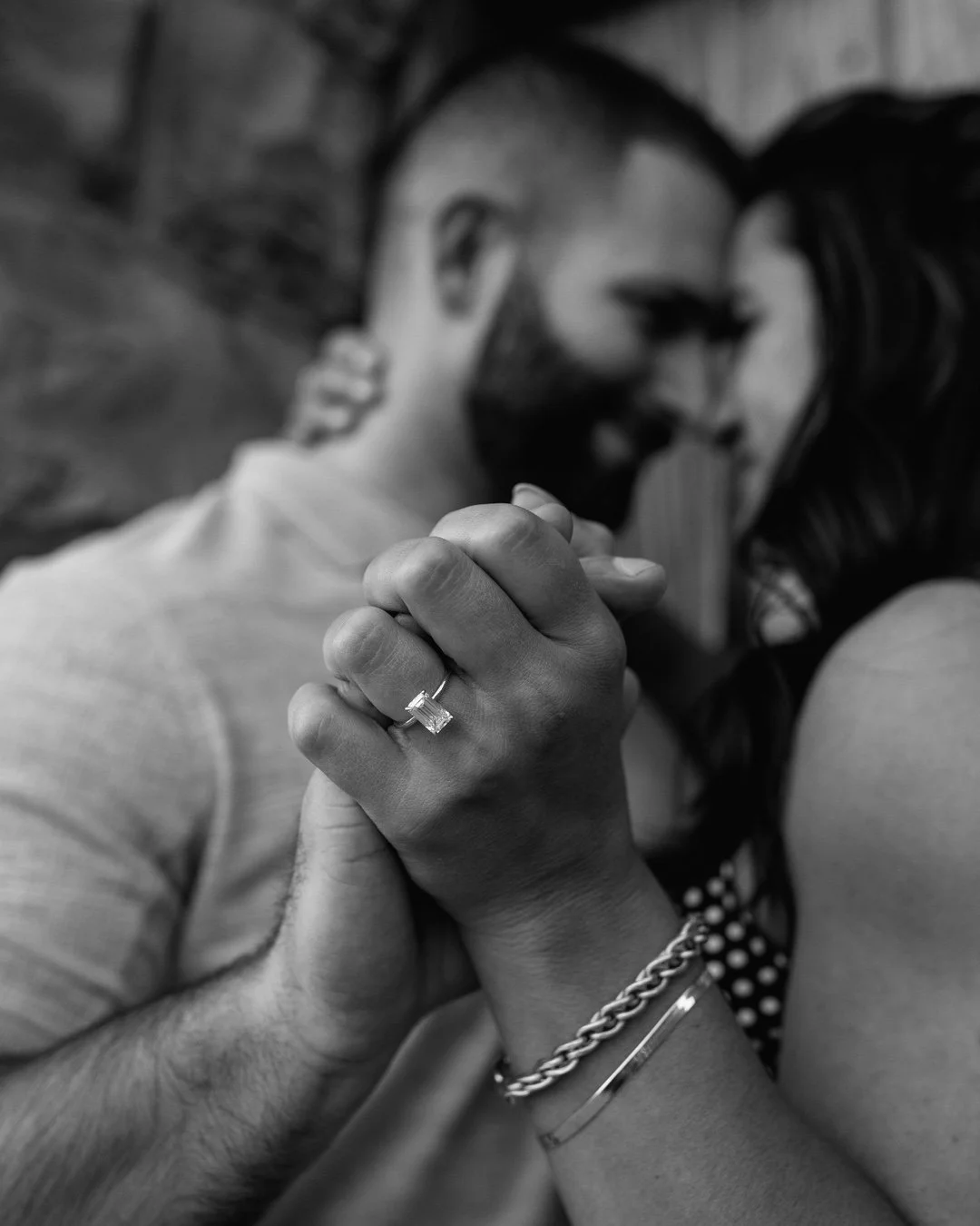 Soaking in their engagement!