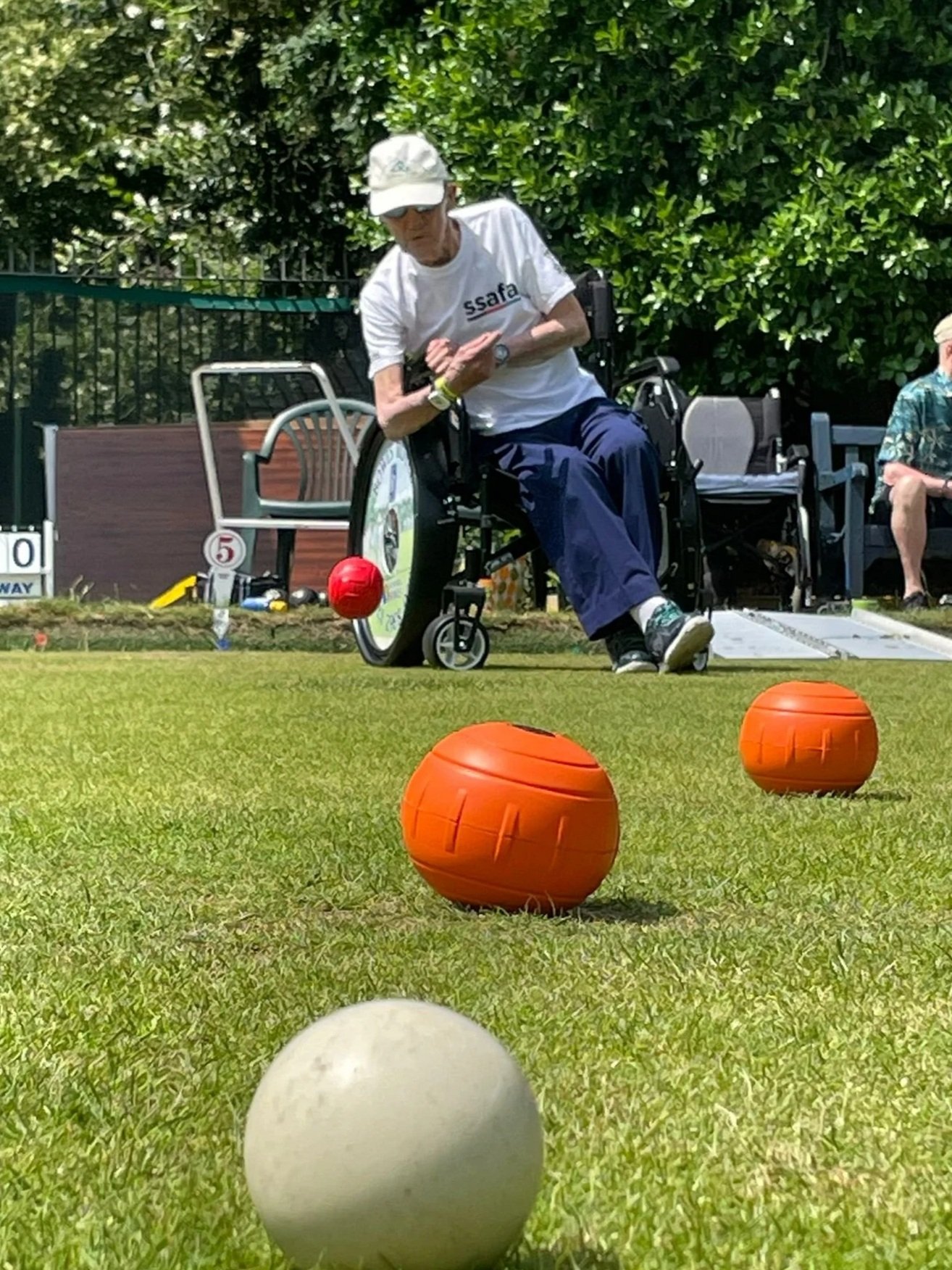 Victoria Park Bowls Club provides equipment for bowling with a disability