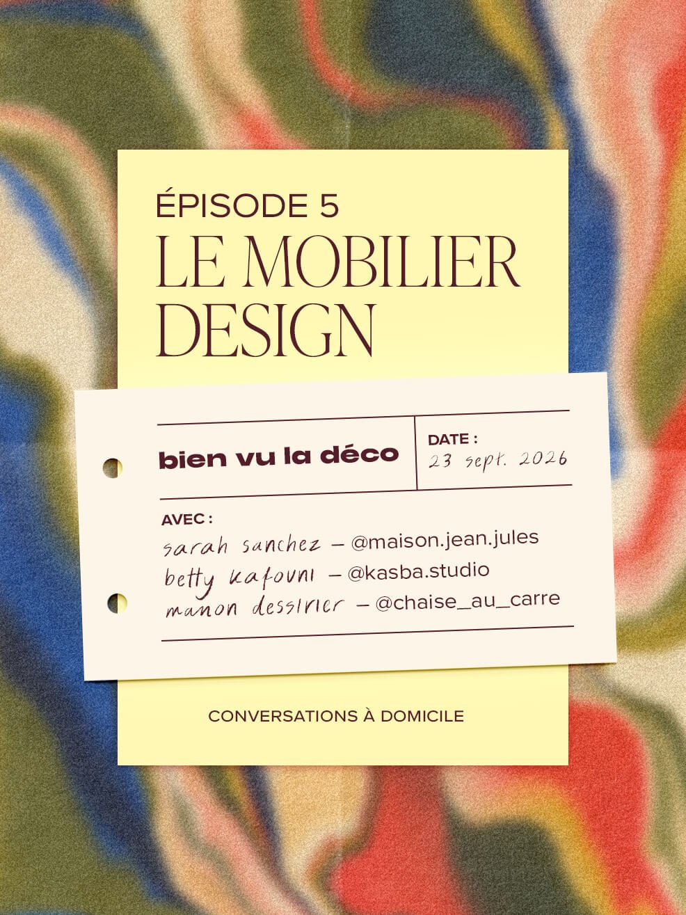 Épisode 5 – Le mobilier design