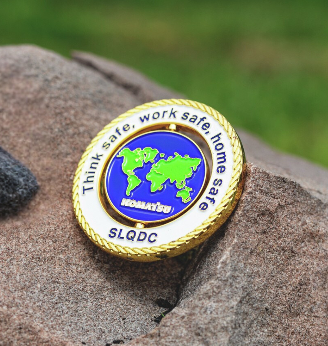 Komatsu MONTABERT Sudbury Service Team Drifter Repair Sudbury Komatsu LHD WX11 SAFETY COIN