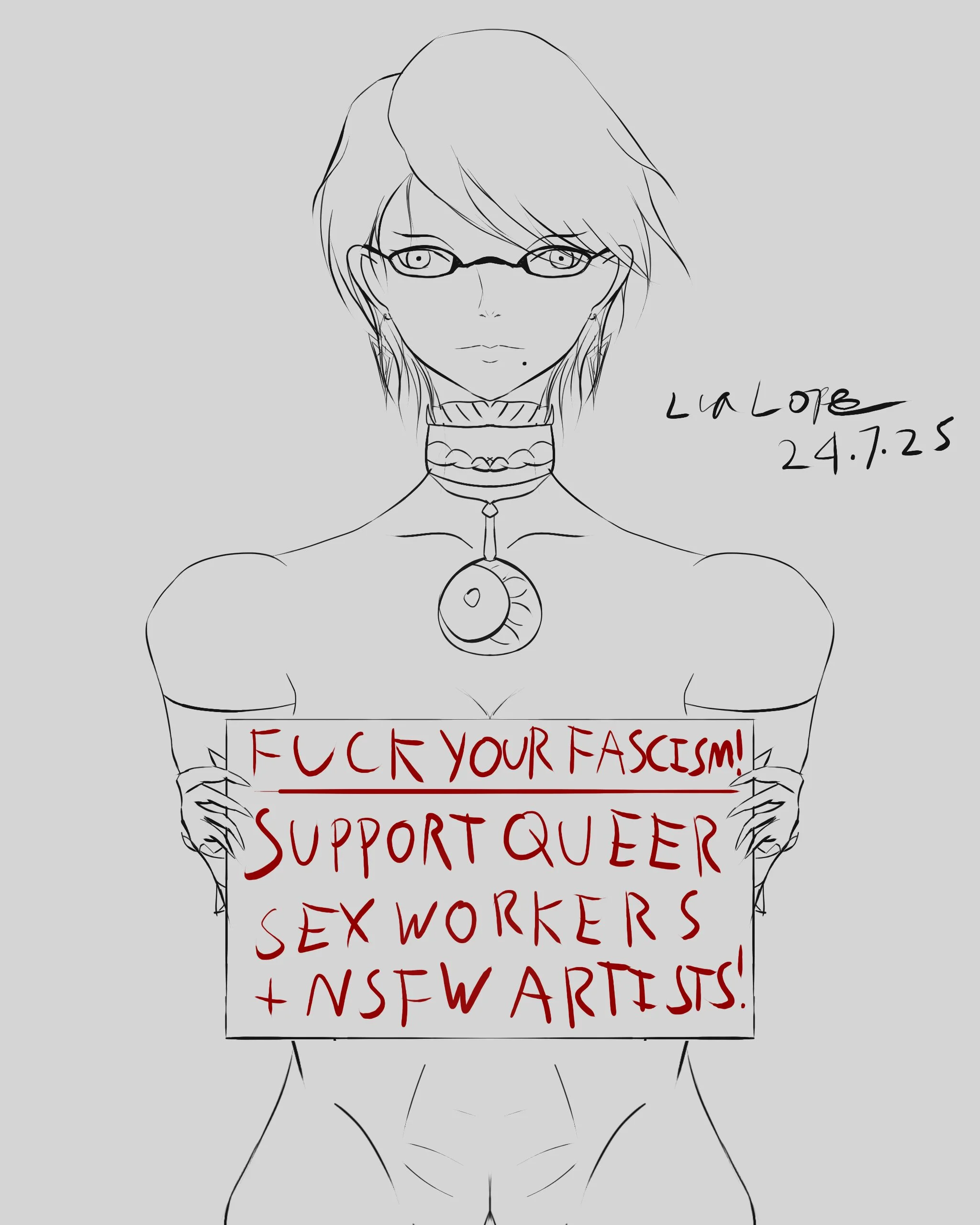 No Censorship. Drawn in response to Steam's NSFW ban.