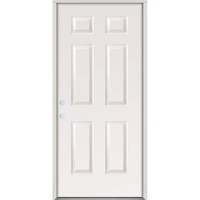 6-Panel Steel Prehung Door Unit (S-11)