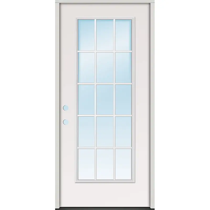 15-Lite Steel Prehung Door Unit (S-21)