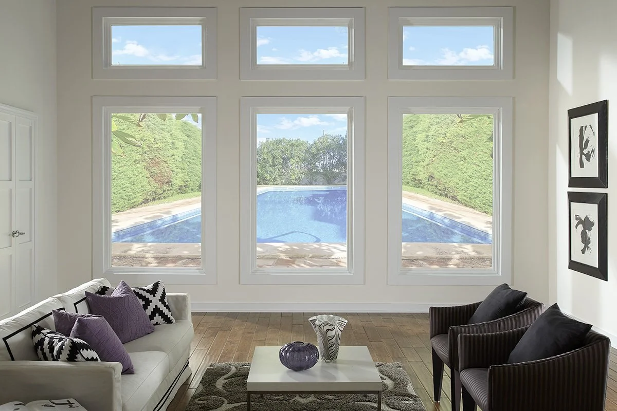 Woodlands Windows Picture Windows Energy Efficient by Pool