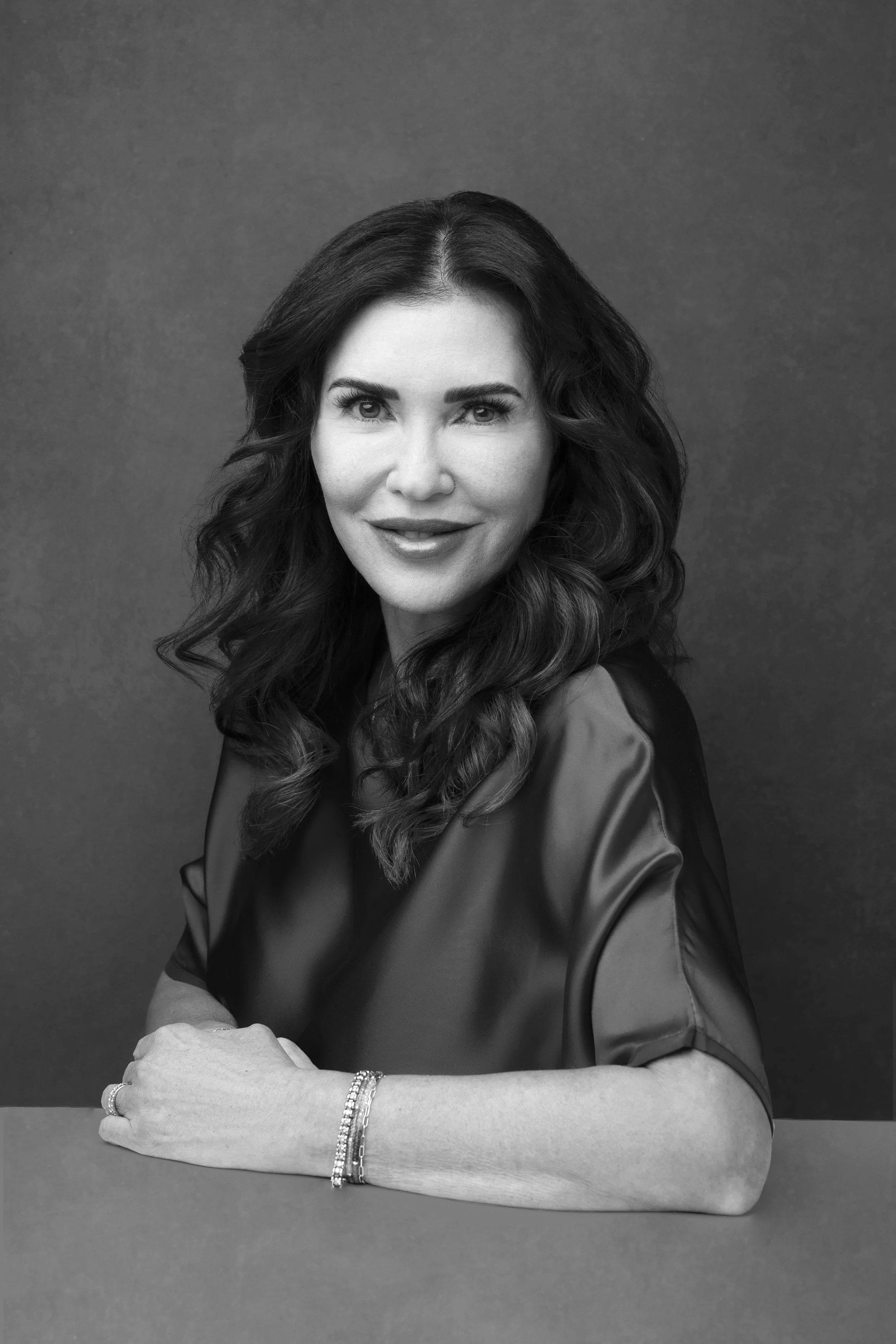 Black and white woman's headshot for book cover