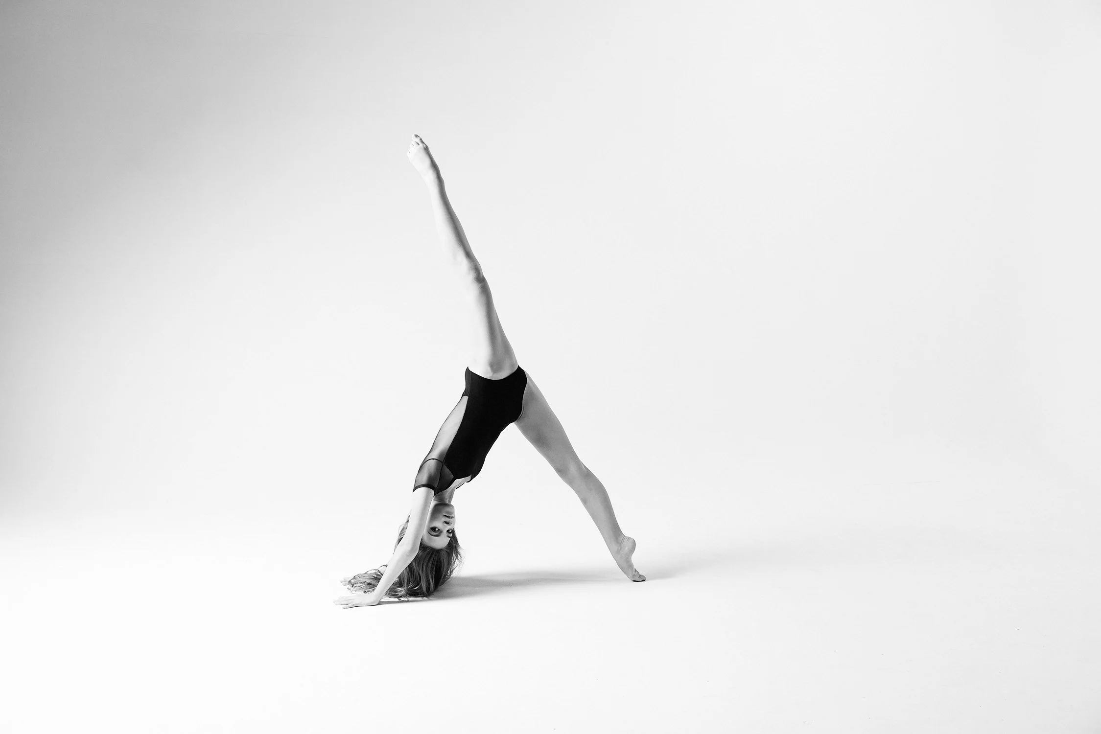Black and white dance portrait