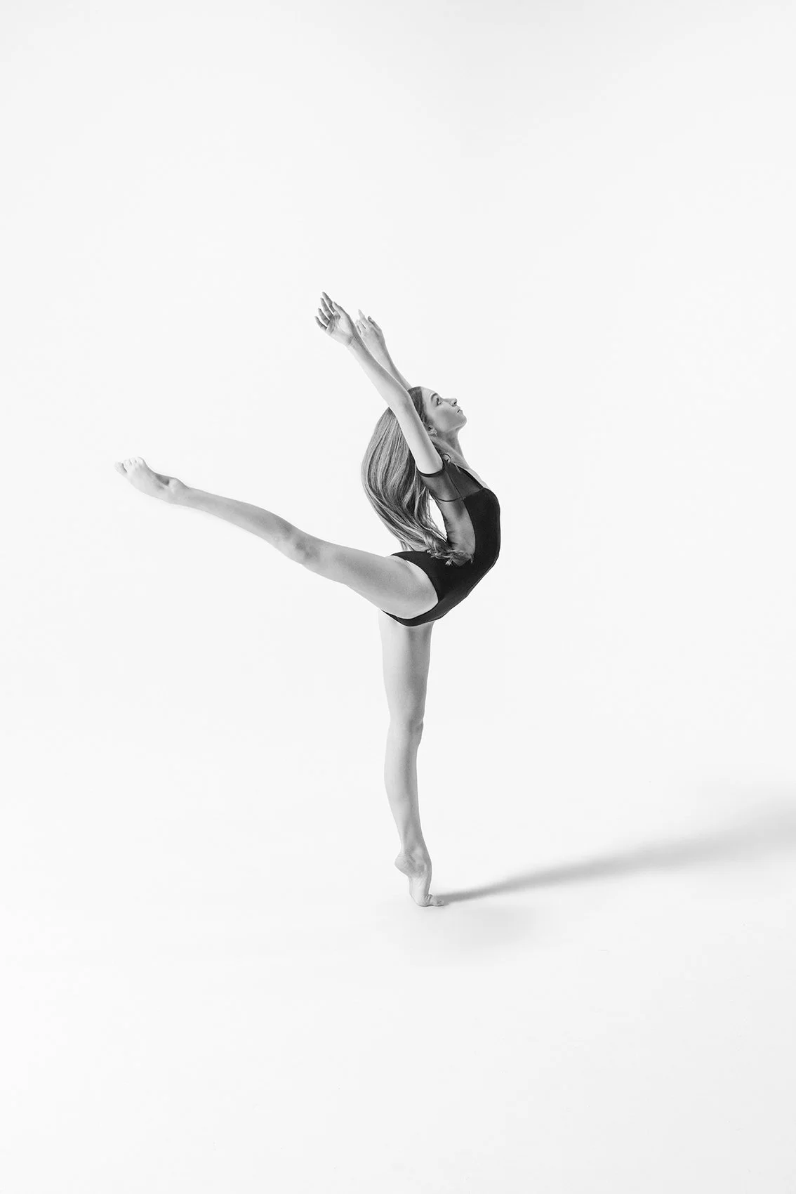 Dance Portrait Photographer of black and white girl dancer