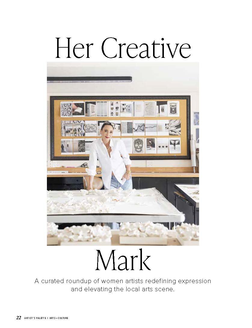 Bellevue Lifestyle magazine article feature of Jolinda Linden creative fine art artist from Bellevue