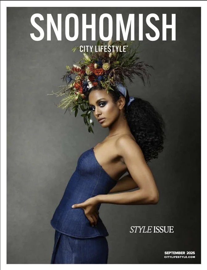 Cover photo of editorial photoshoot by Beauclair Photography of beautiful black model