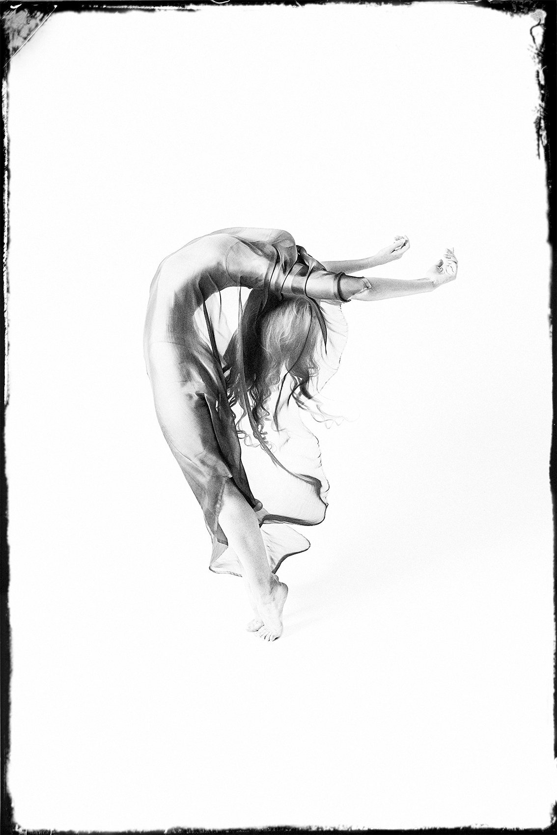 Woman bending backwards during Dance Photo Session with Beauclair Photography