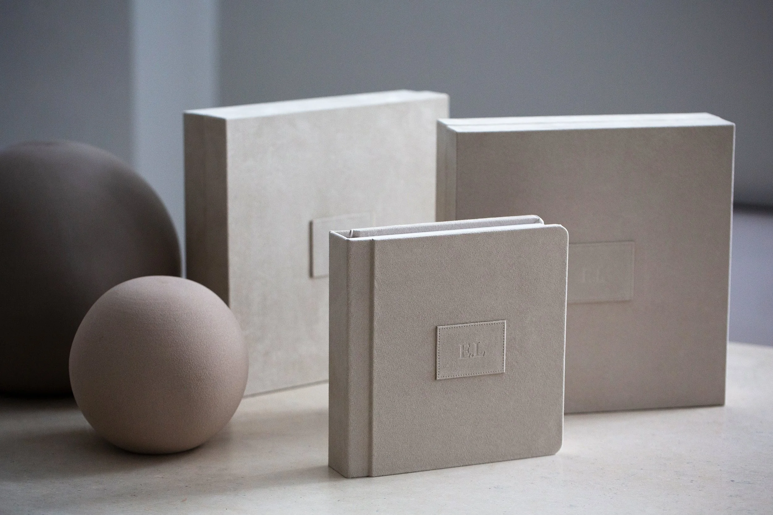 Premium Leather And Suede Albums for Beauclair Photography in Kirkland