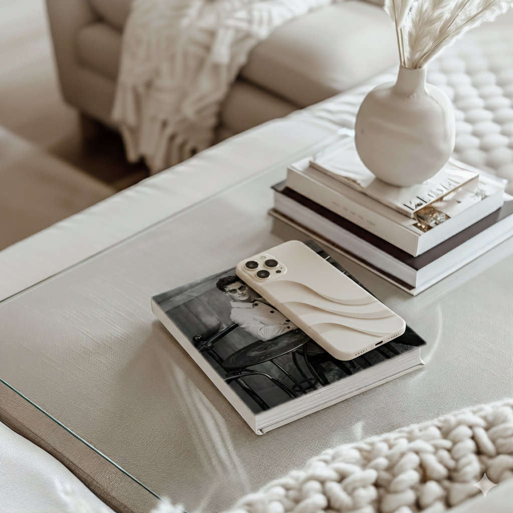 Custom photo album and mobile phone