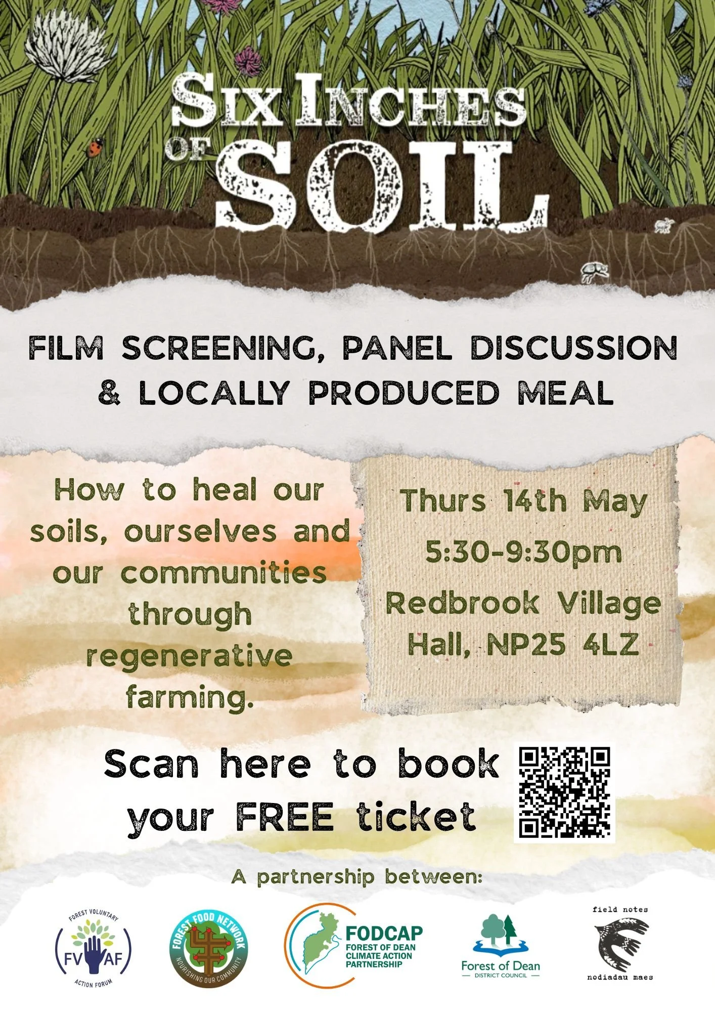 Join us for a screening of 'Six Inches of Soil' in the Forest of Dean.