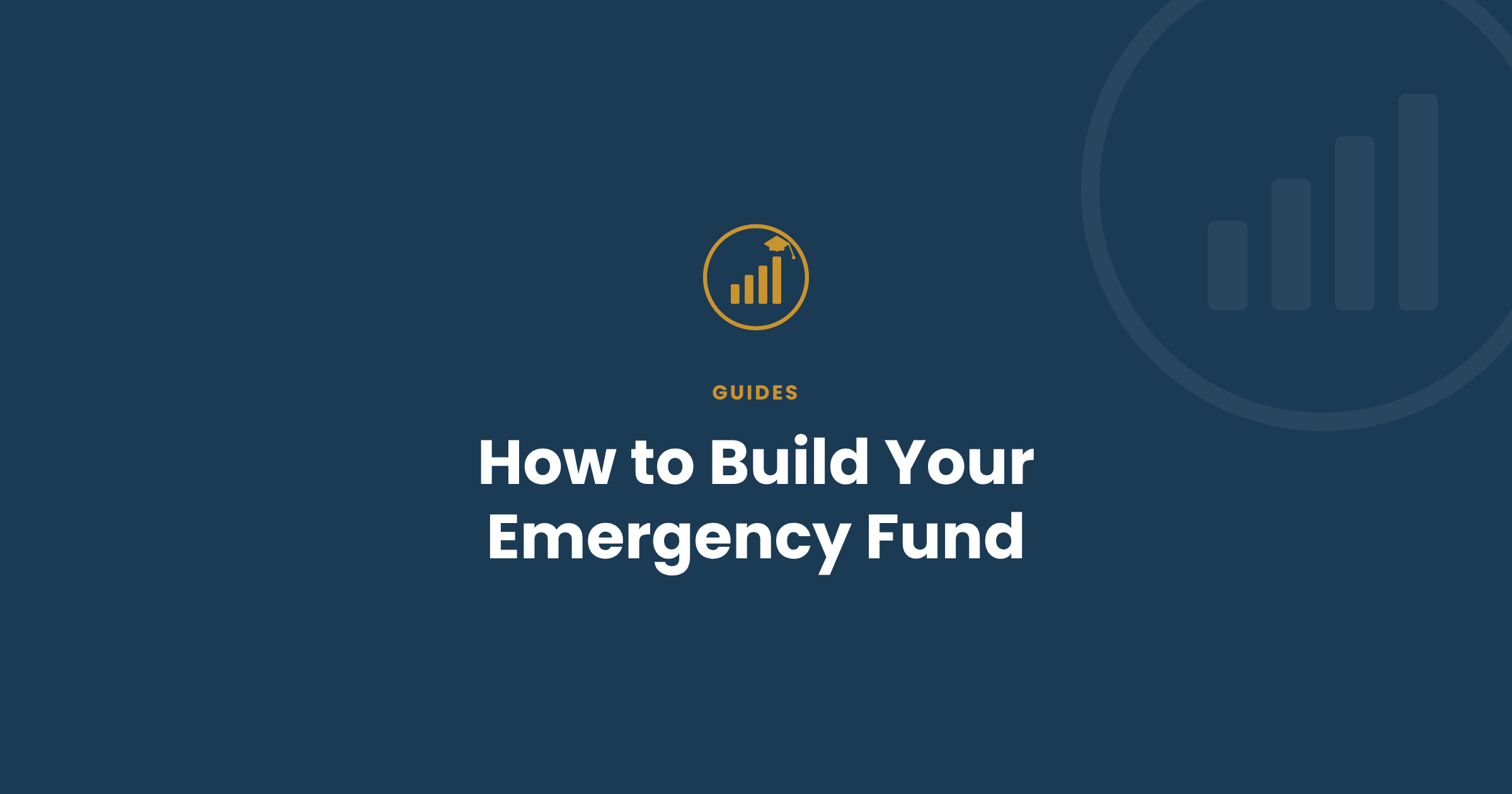 How to Build Your Emergency Fund