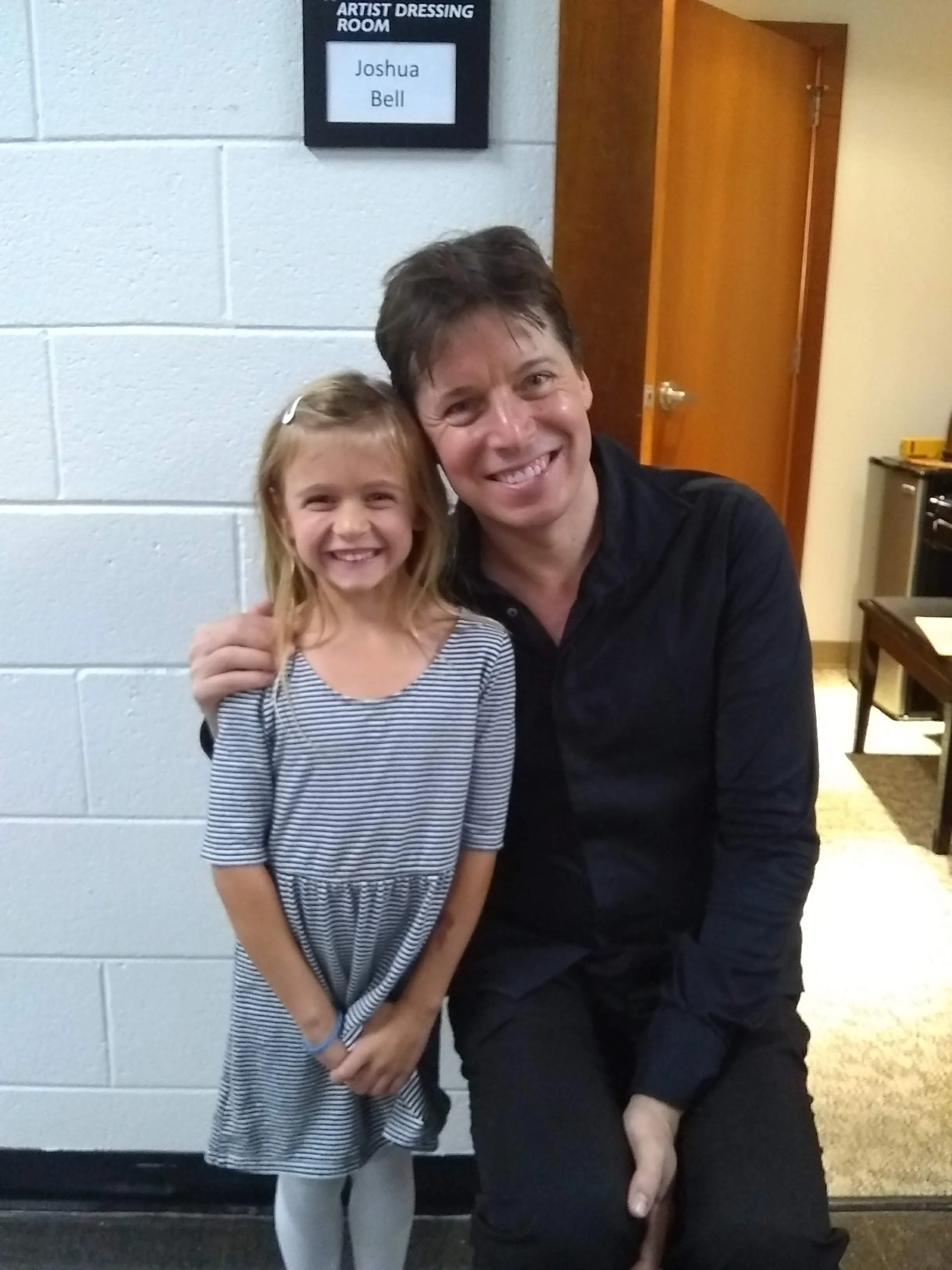 With violin virtuoso Joshua Bell