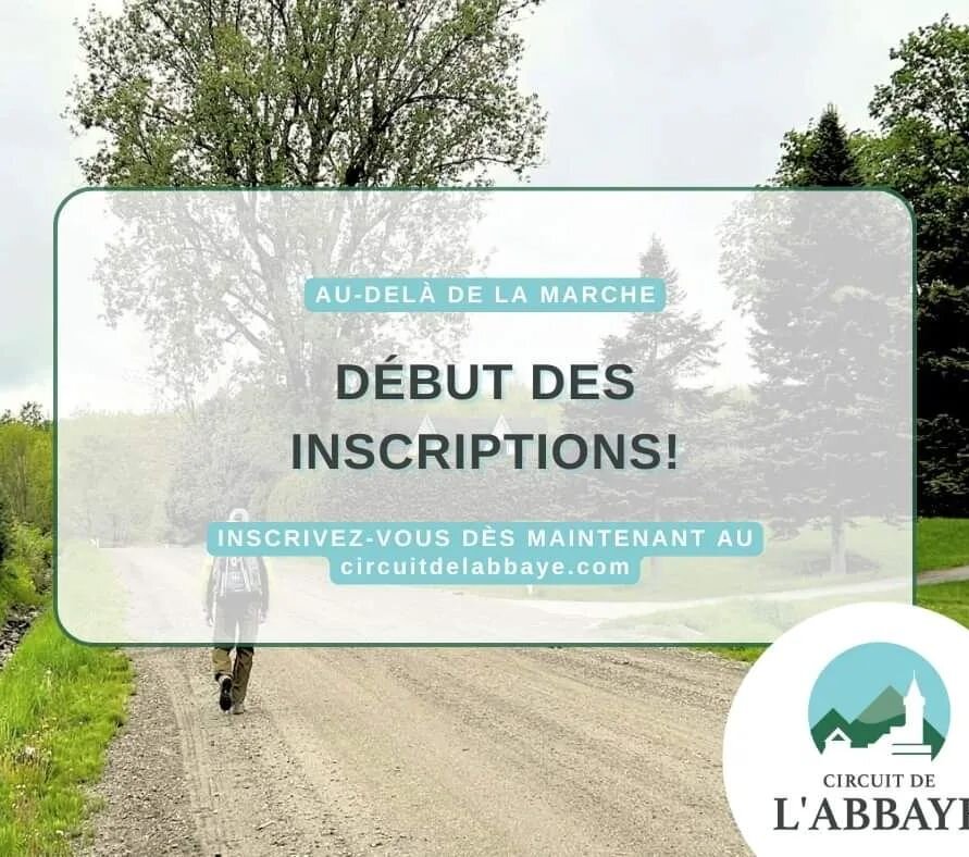 Circuit de l'Abbaye 2024, c'est parti!

Inscrivez-vous d&egrave;s maintenant ici 👉 https://www.circuitdelabbaye.com/sinscrire/

Apprenez-en plus en consultant notre communiqu&eacute; de presse 👉  https://drive.google.com/file/d/16pFK7hcL5azHwhDw9ON