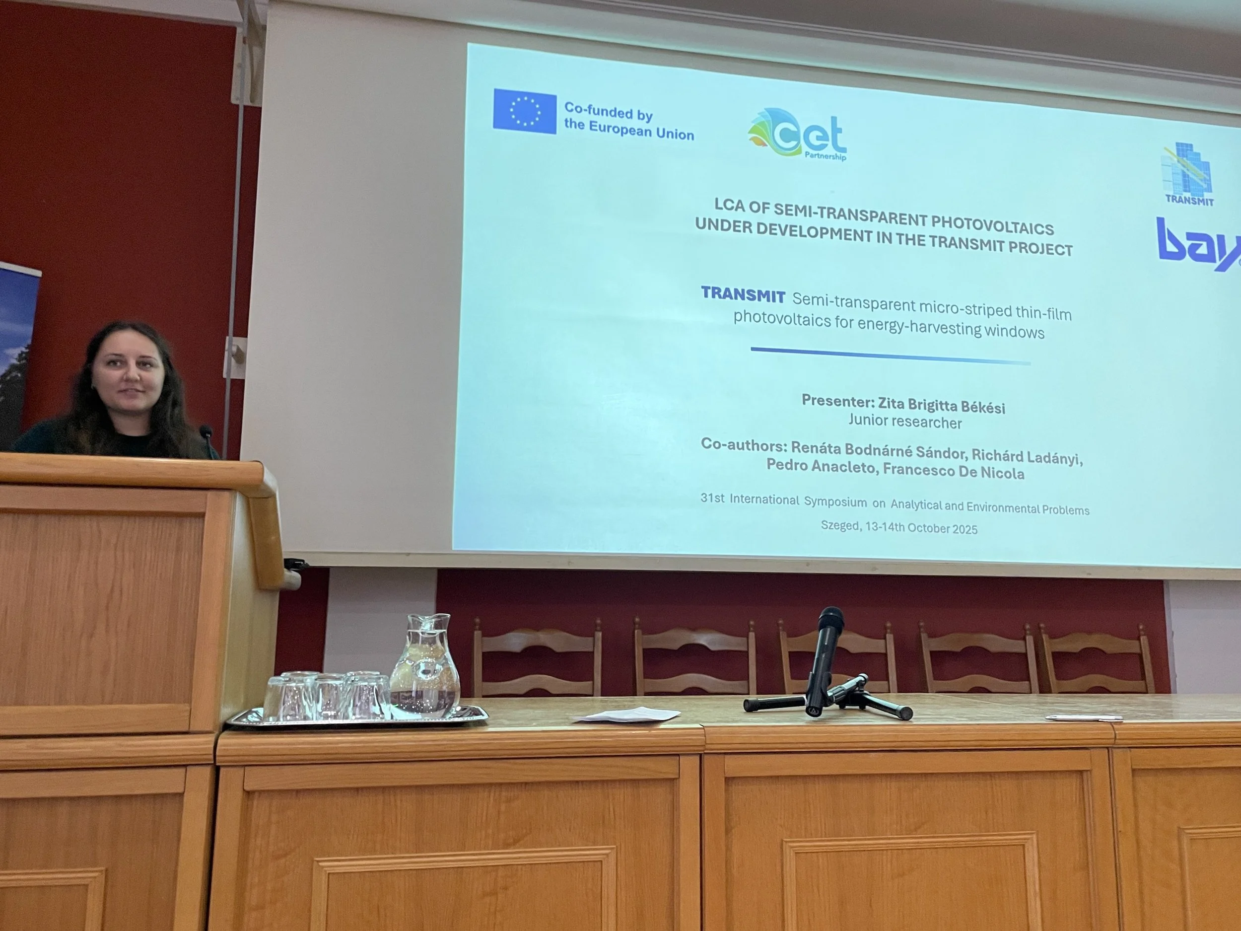 TRANSMIT at the 31st International Symposium on Analytical and Environmental Problems