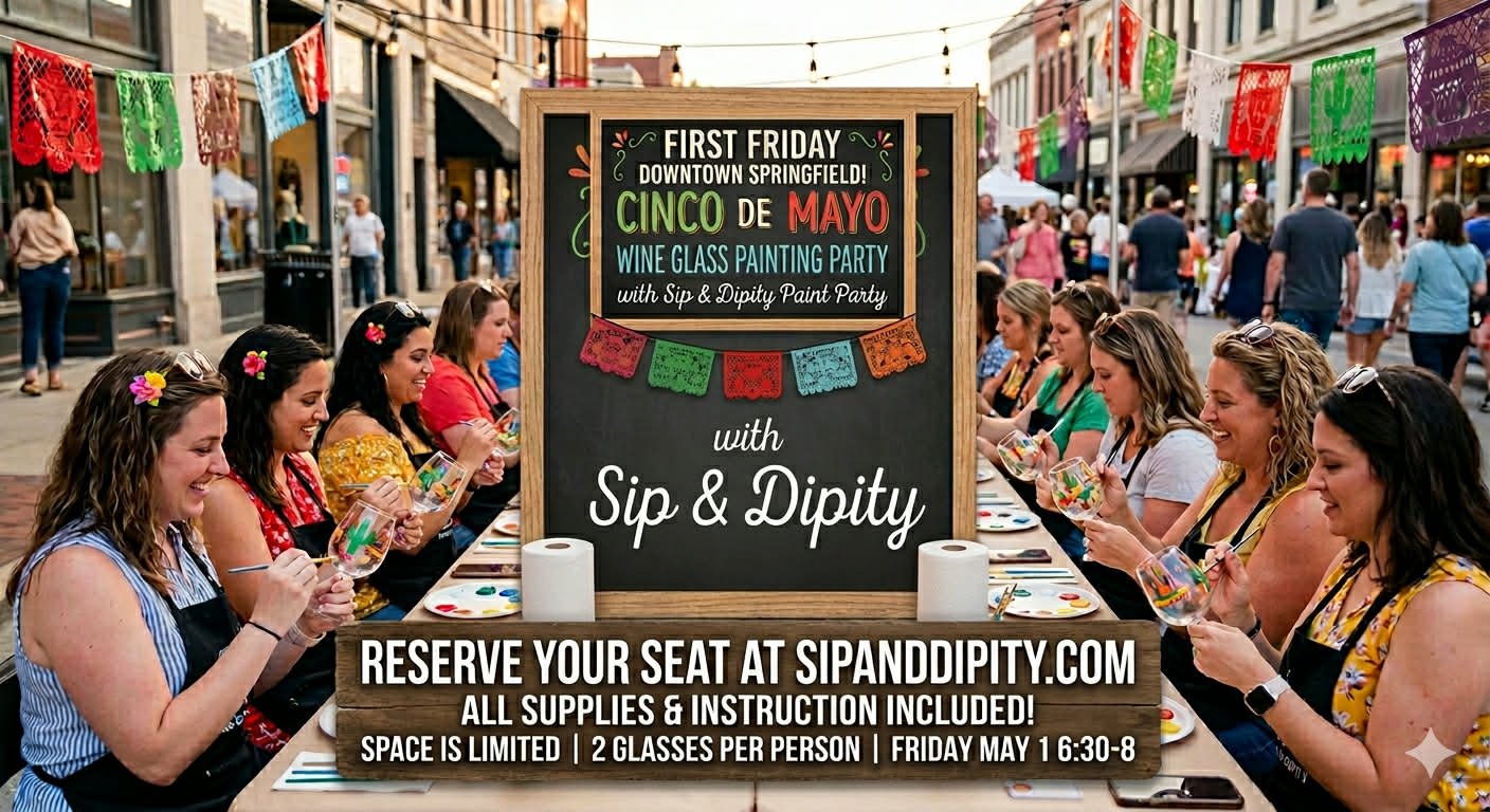 Cinco de Mayo Wine Glass Painting @ Sip &amp; Dipity