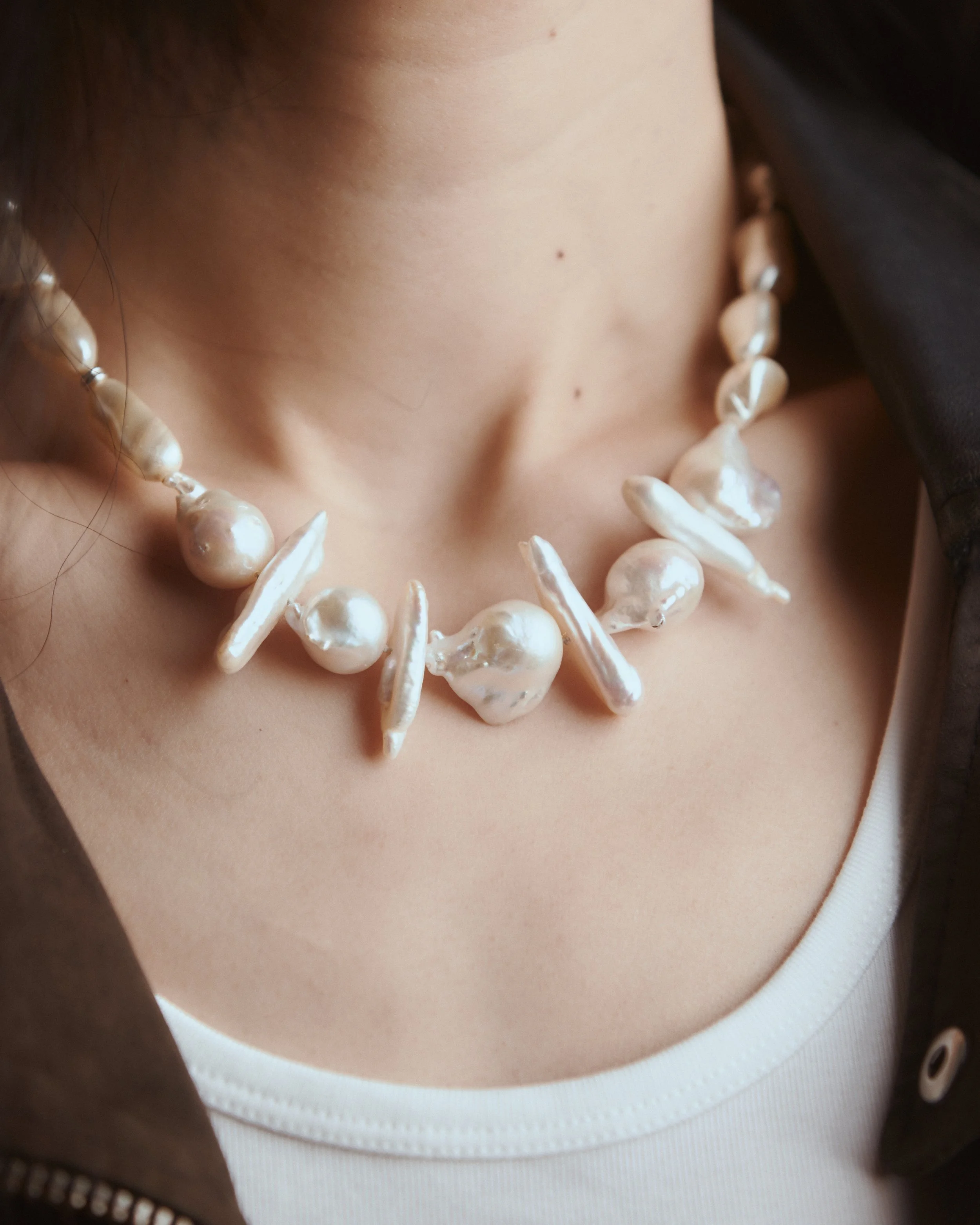Baroque Pearl Choker