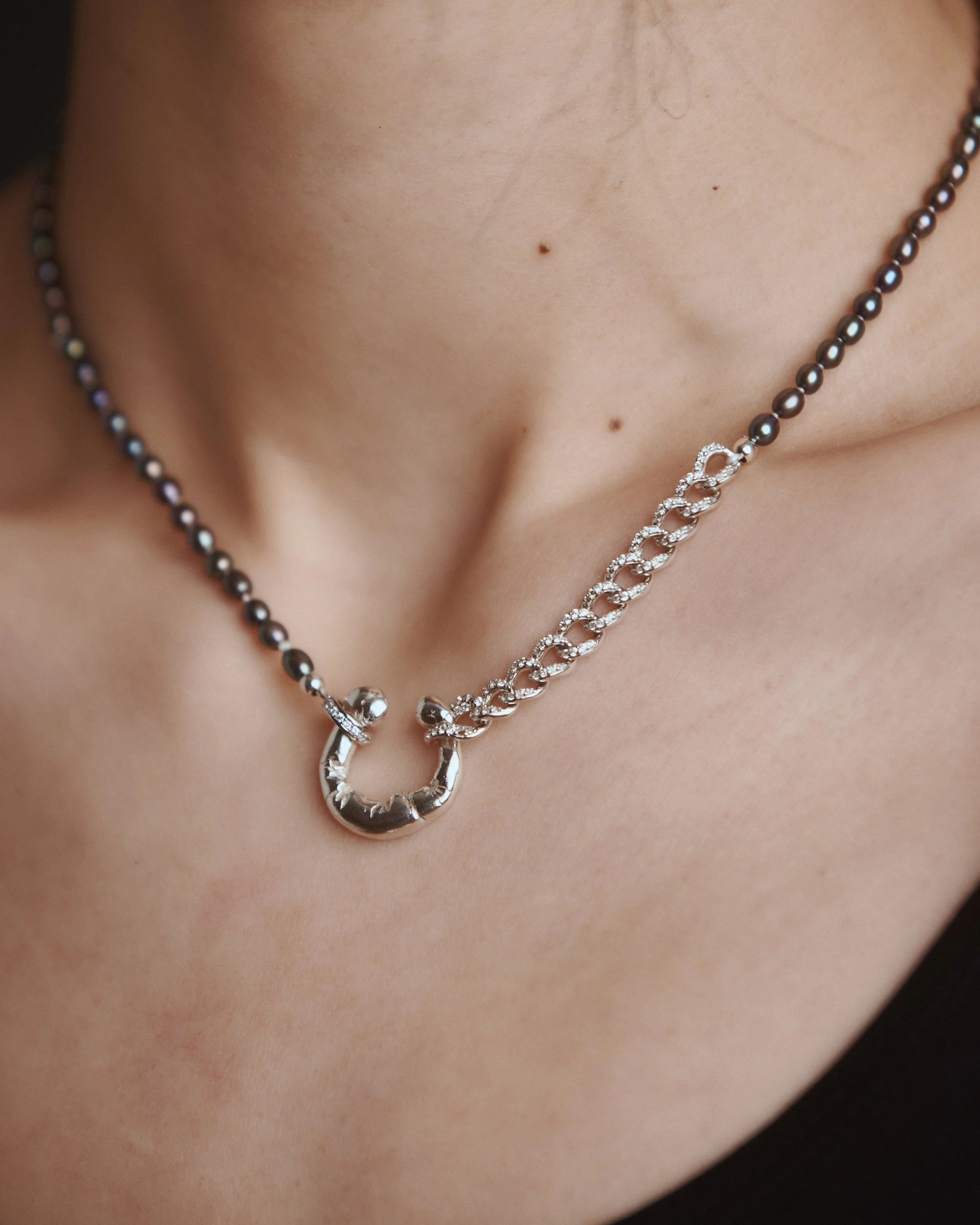 Watercast Pearl Necklace