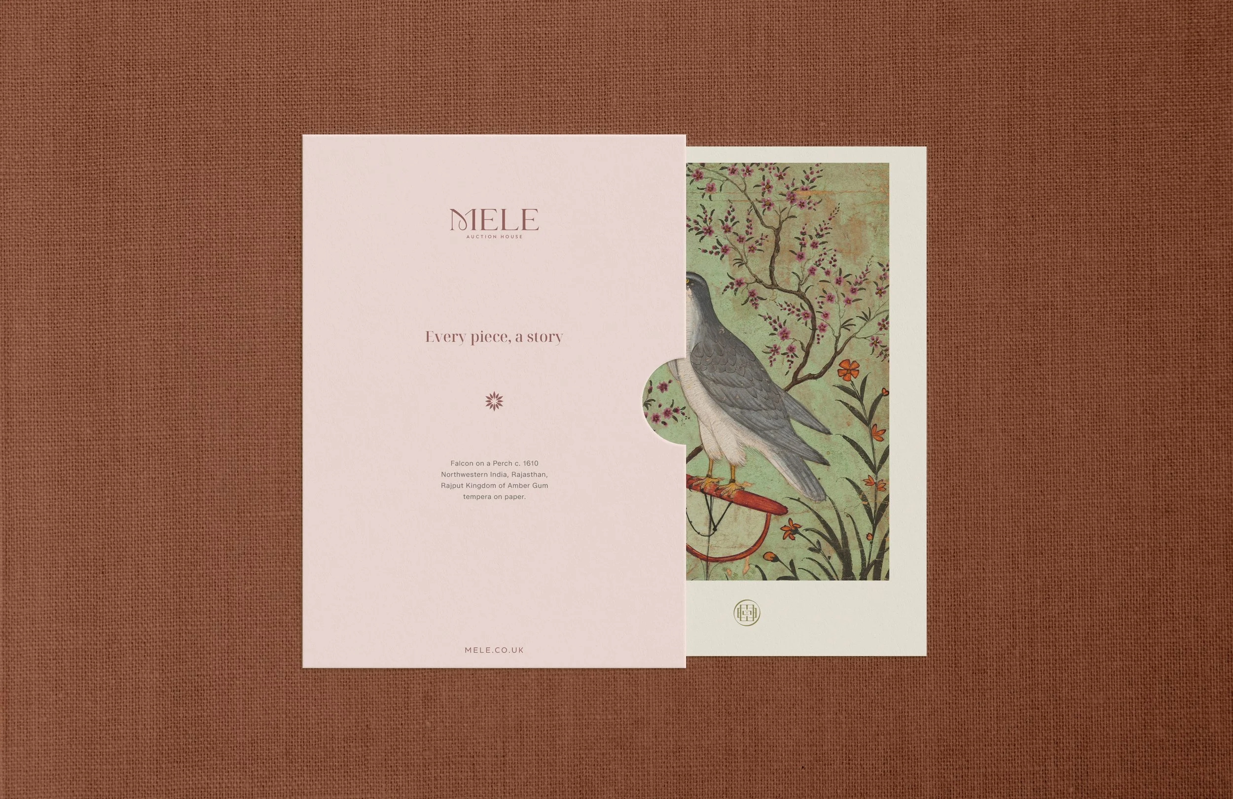 Mele Auctions brand identity by Ditto Creative, creative branding agency for boutique businesses