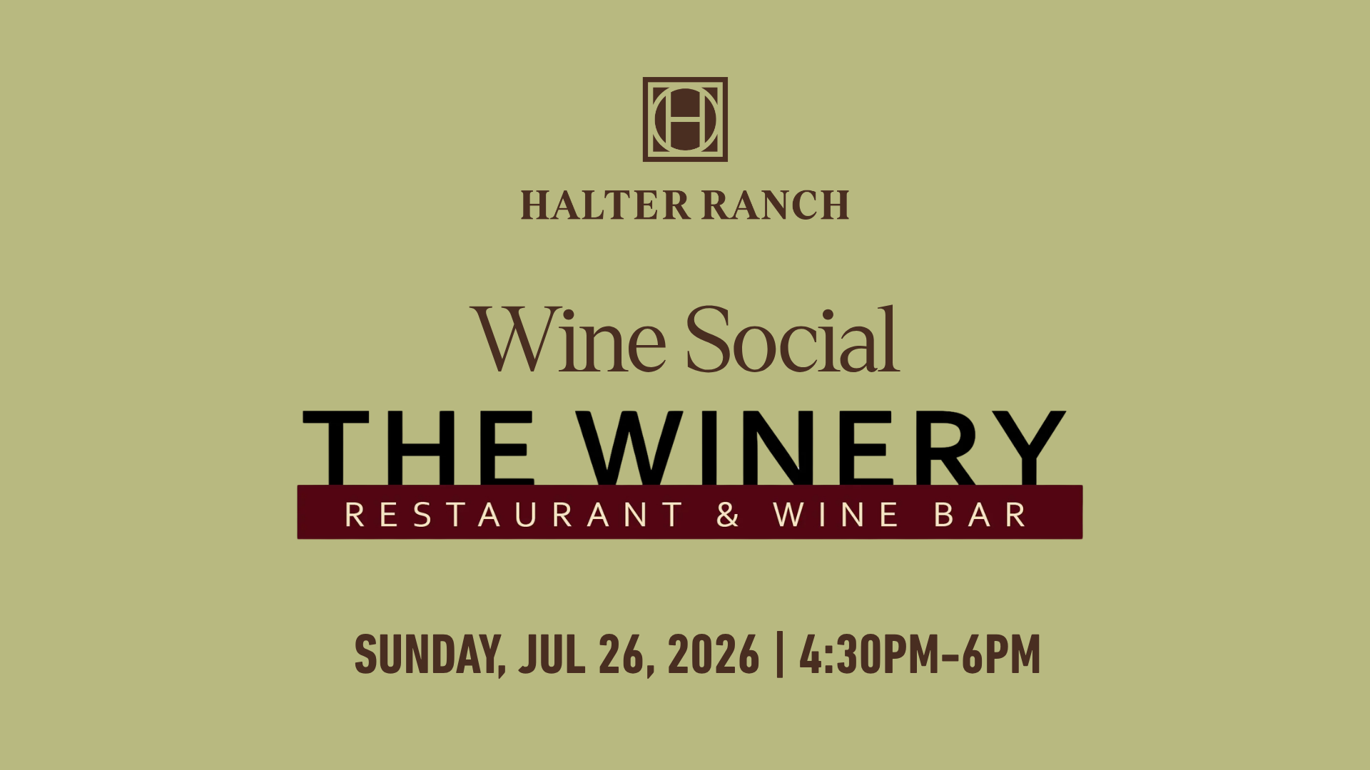 Halter Ranch Wine Social at The Winery Newport Beach