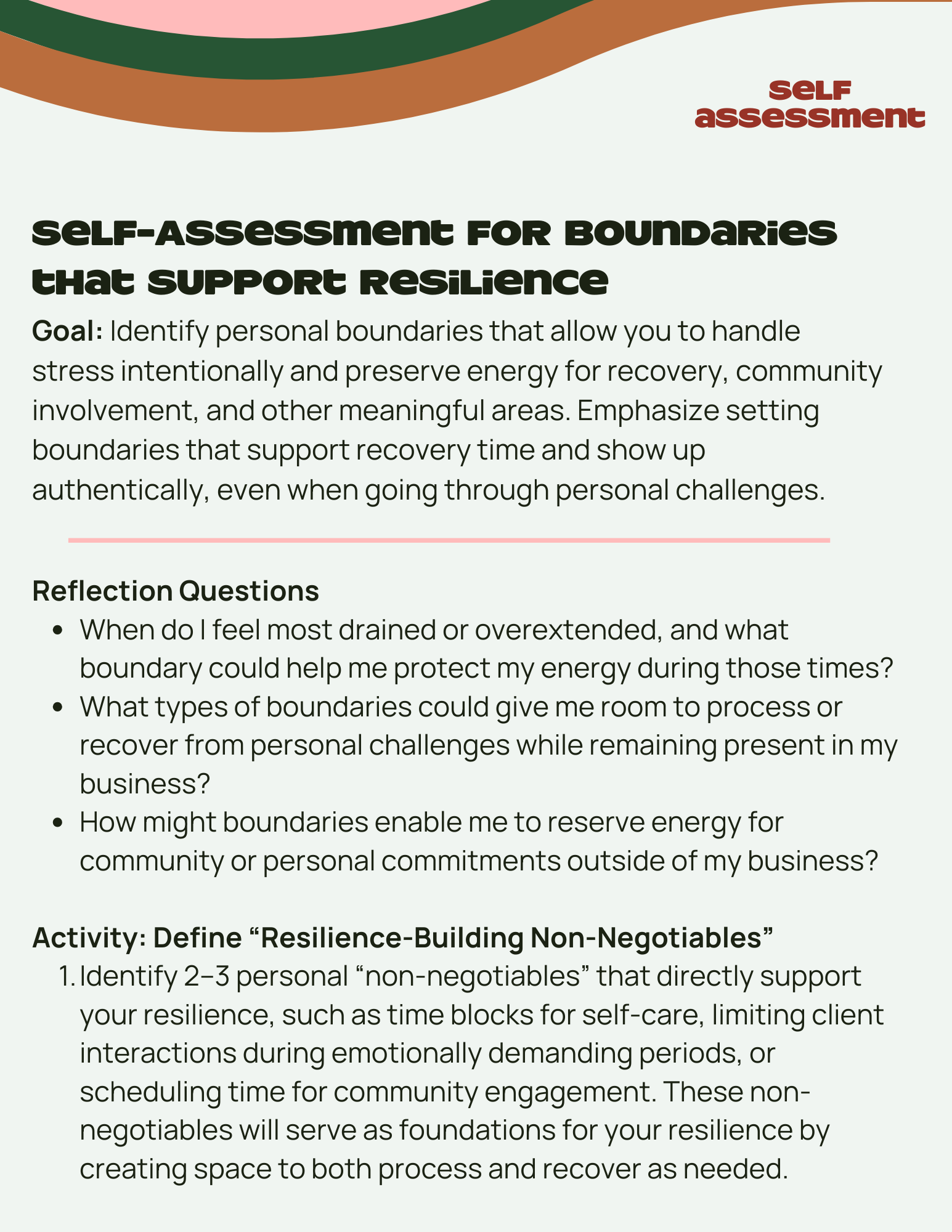 Get tools to streamline boundaries and focus on growth without burnout.